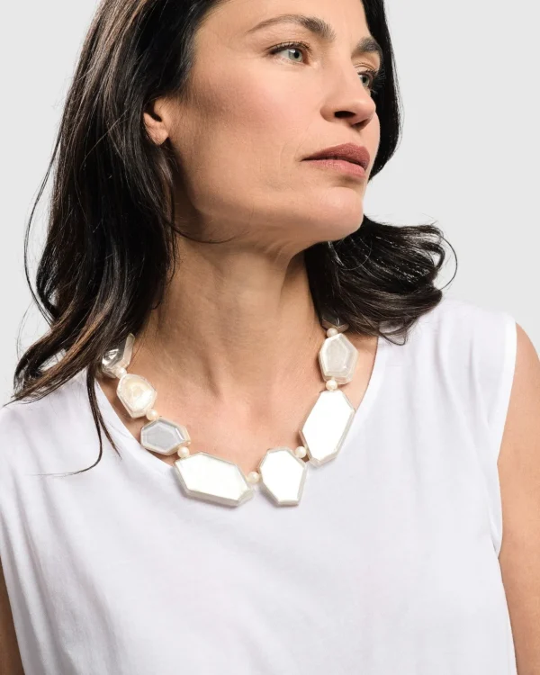 Women Alembika Glory Faceted Bead Necklace, Frost