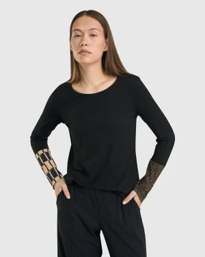 Women Alembika Go-To Long Sleeve Top, Coffee