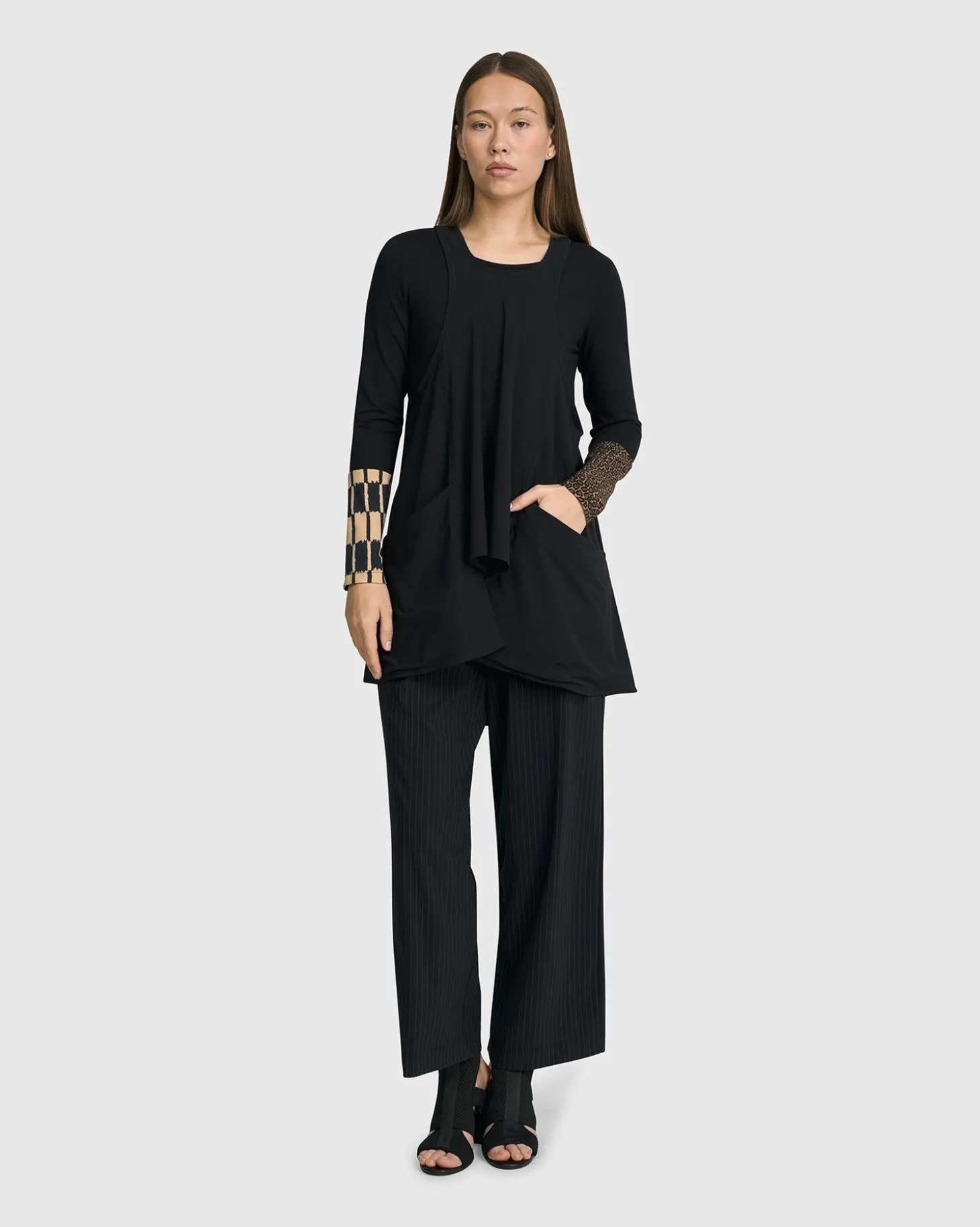 Women Alembika Go-To Long Sleeve Top, Coffee