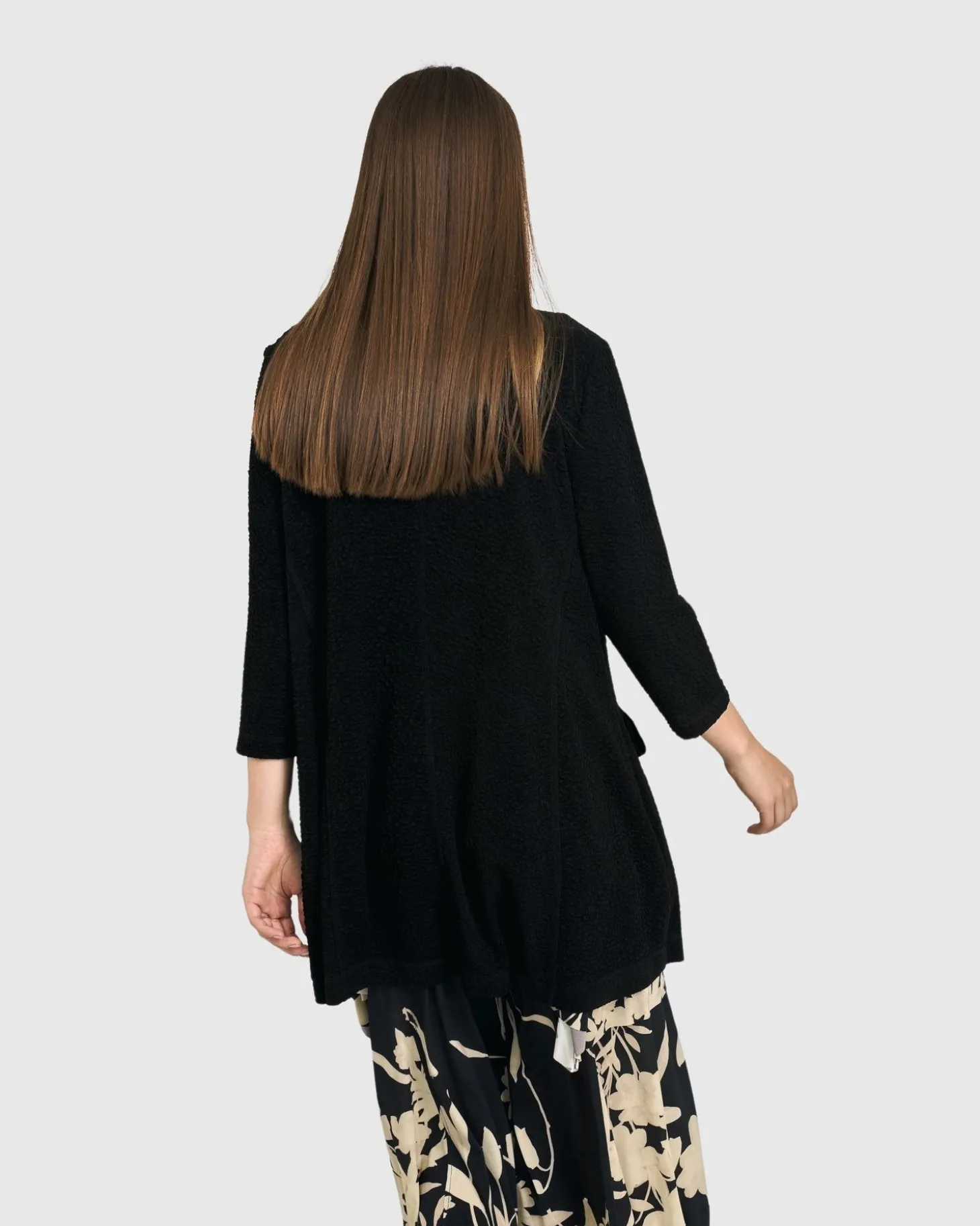 Women Alembika Granite Cardi Jacket, Black