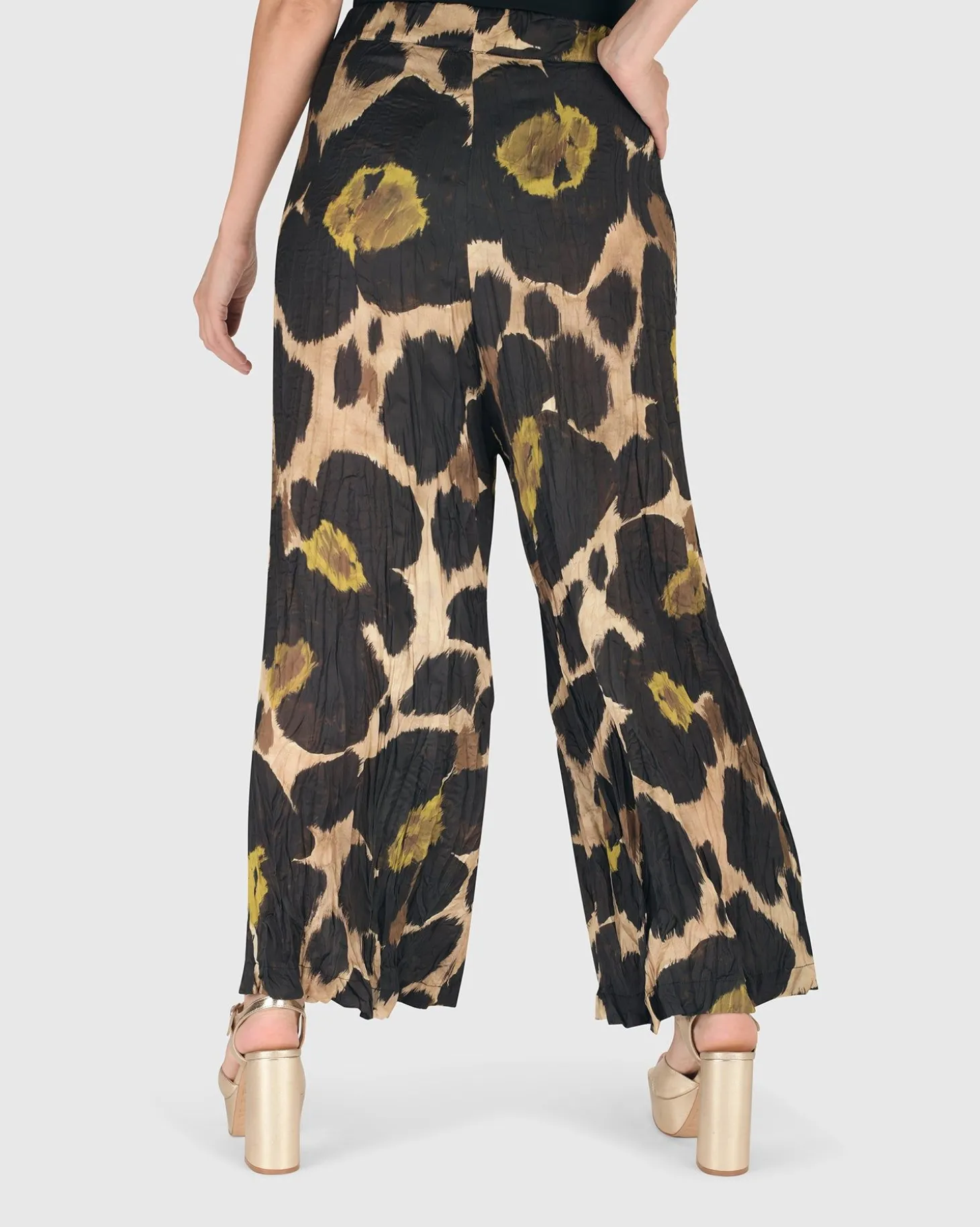Women Alembika Hazel Crinkle Palazzo Pants, Multi