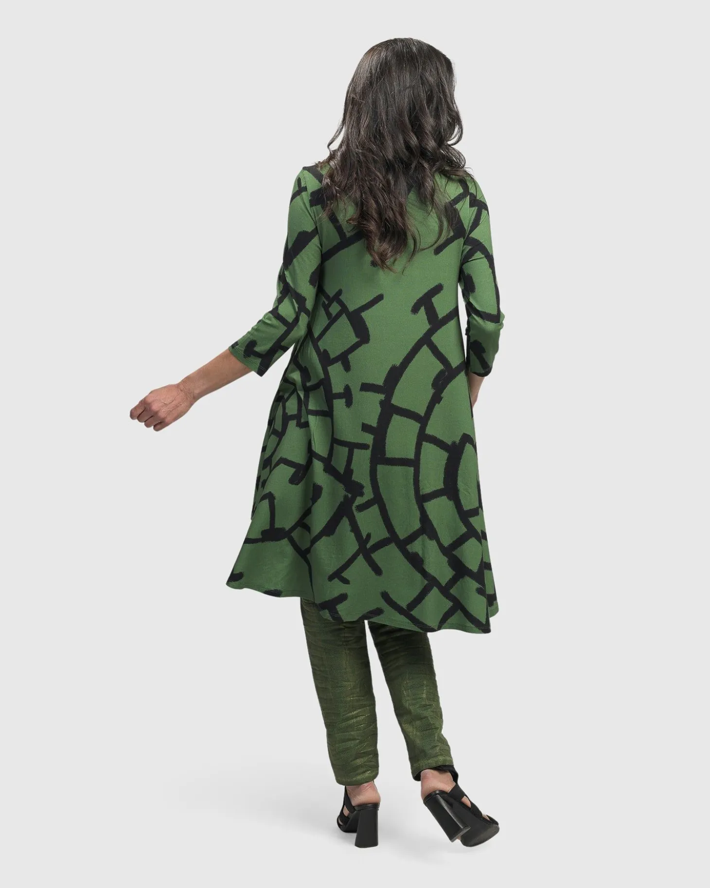 Women Alembika Hypnotic Hi-Lo Tunic Top, Clover