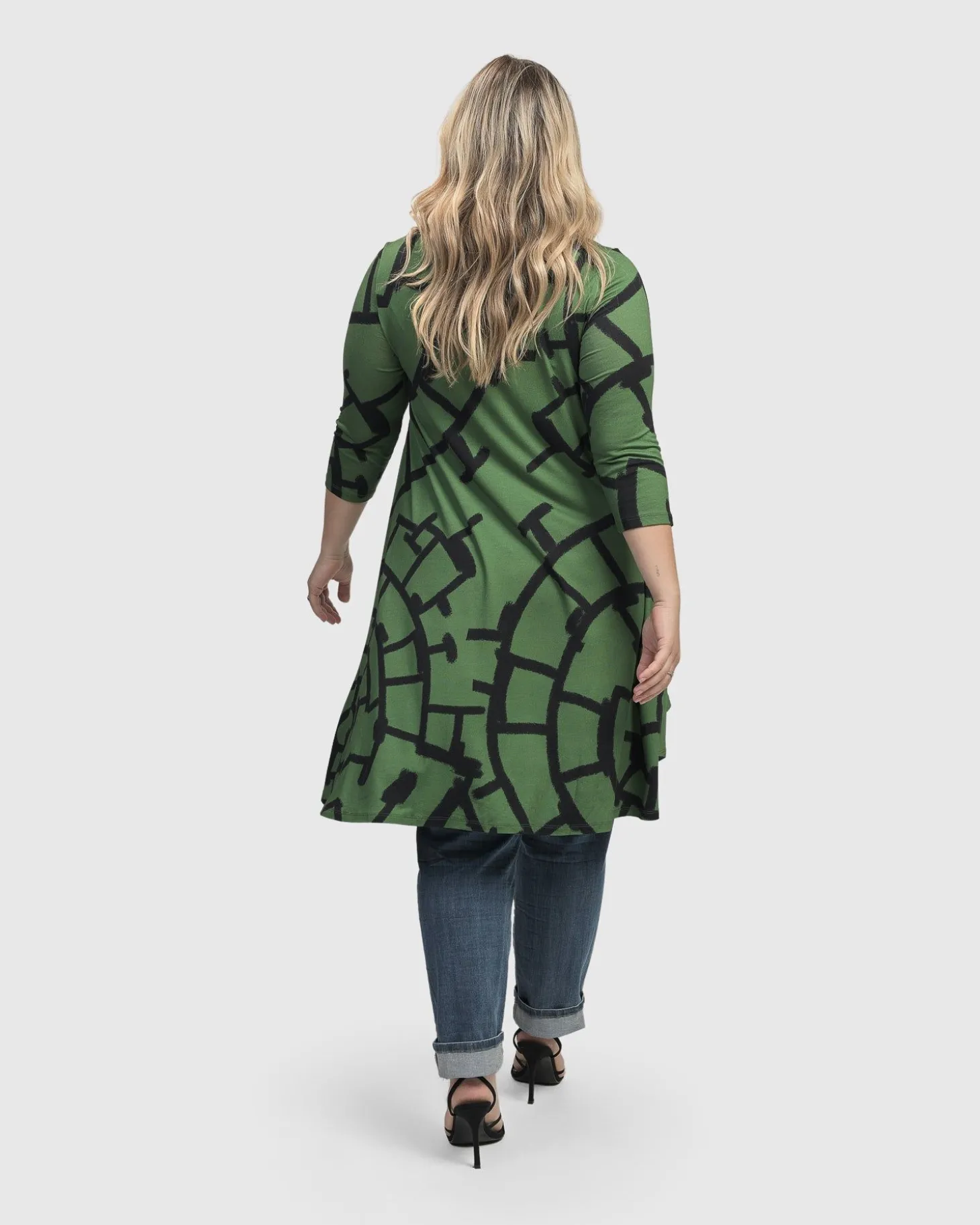 Women Alembika Hypnotic Hi-Lo Tunic Top, Clover