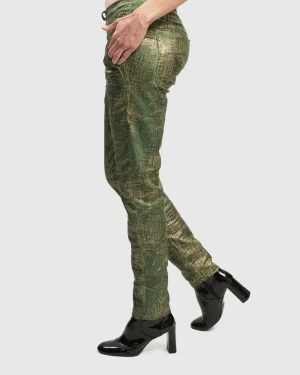 Women Alembika Iconic Jeans Desires, Green