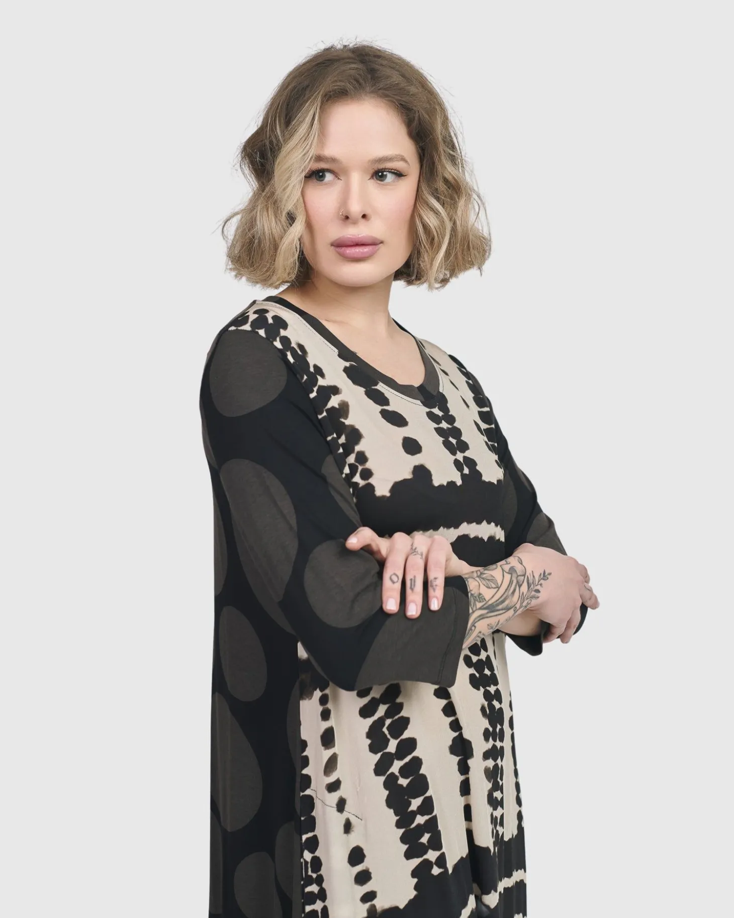 Women Alembika Incan Trail T-Shirt Dress, Savanna