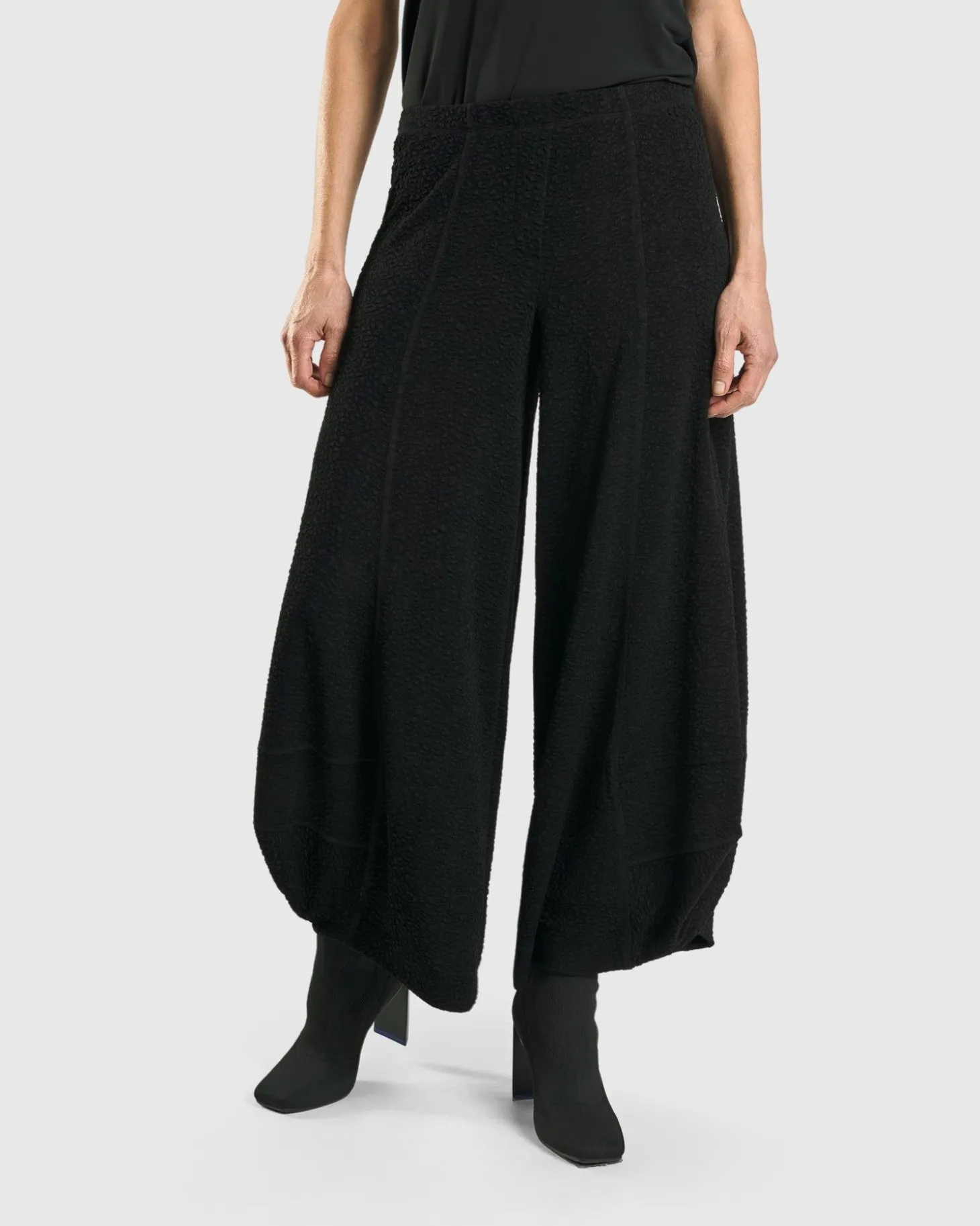 Women Alembika Jacquard Punto Pants, Black