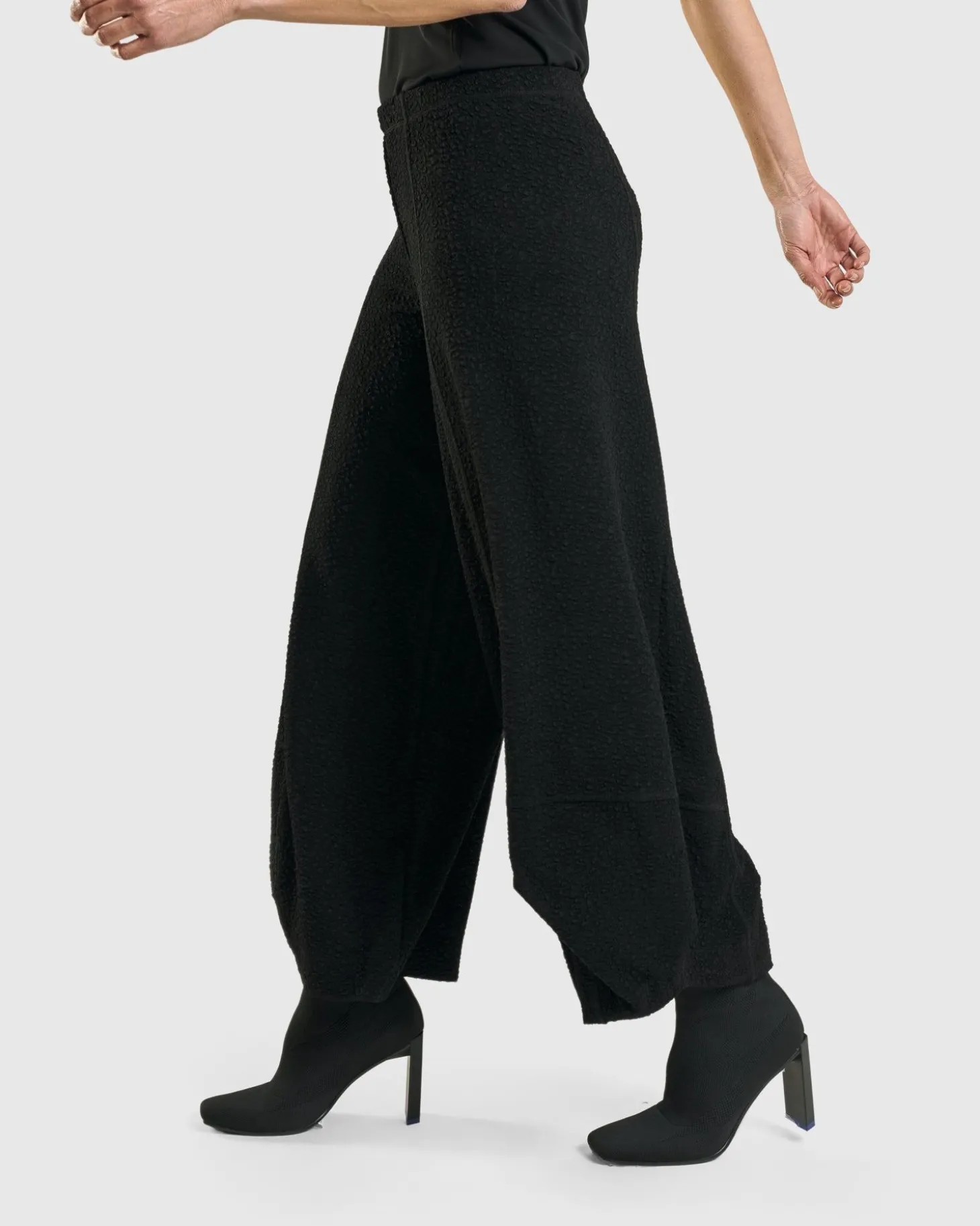 Women Alembika Jacquard Punto Pants, Black