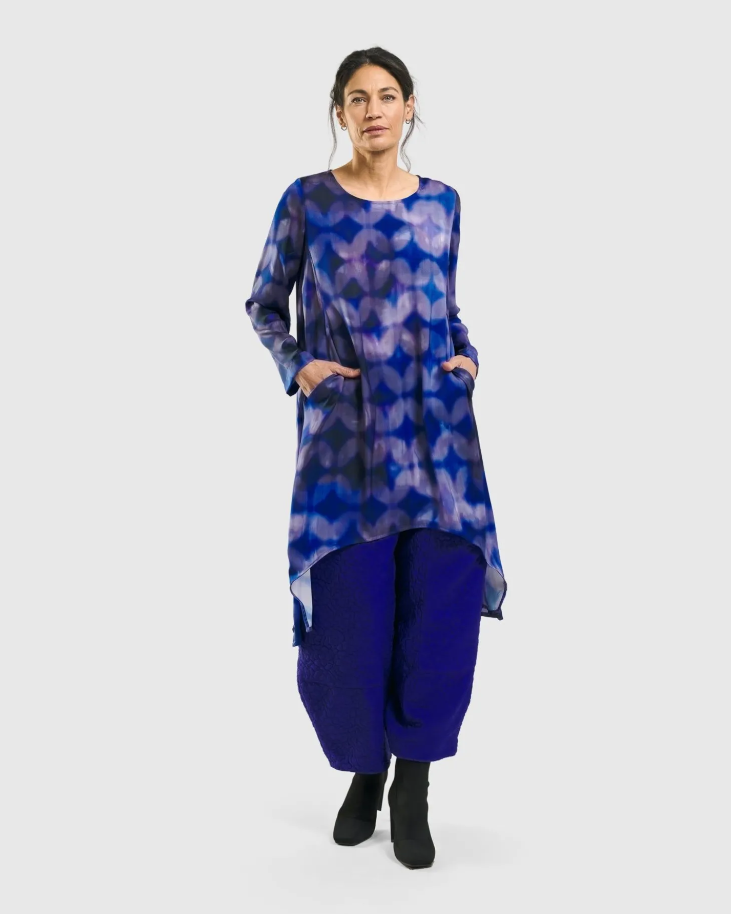 Women Alembika Jacquard Tapestry Pants, Royal