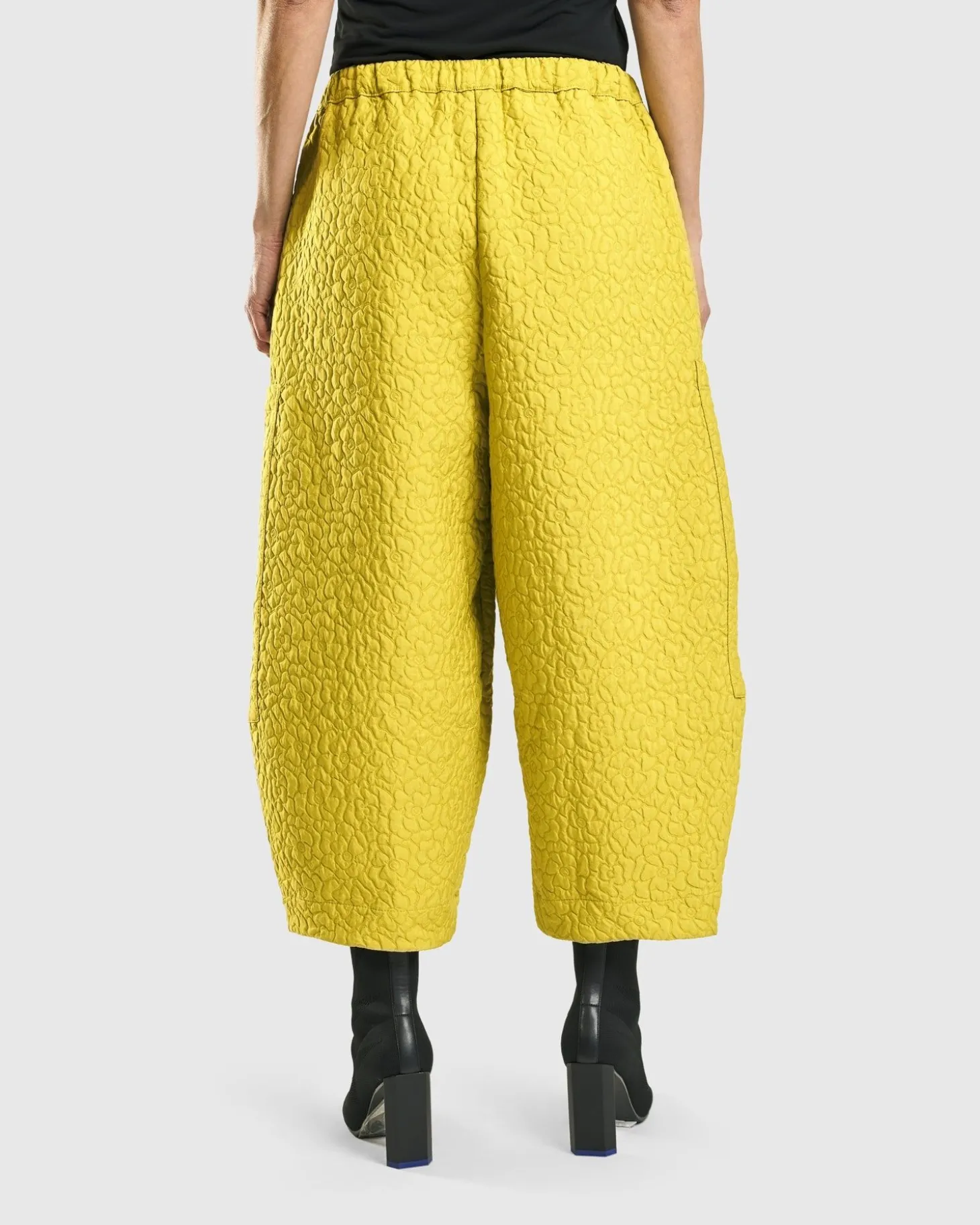 Women Alembika Jacquard Tapestry Pants, Yellow