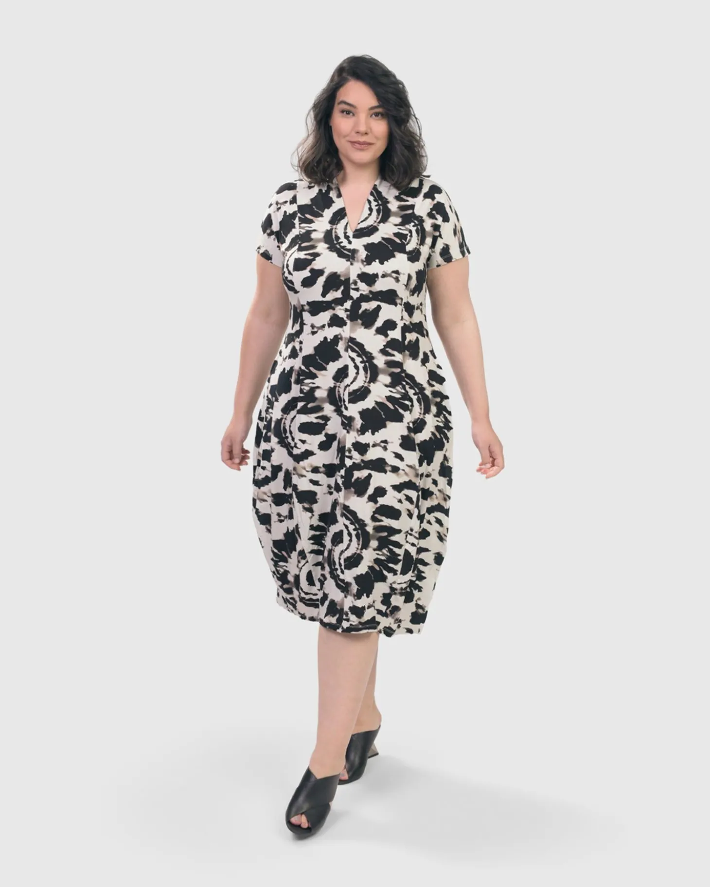 Women Alembika Jane Cocoon Midi Dress, Tie Dye