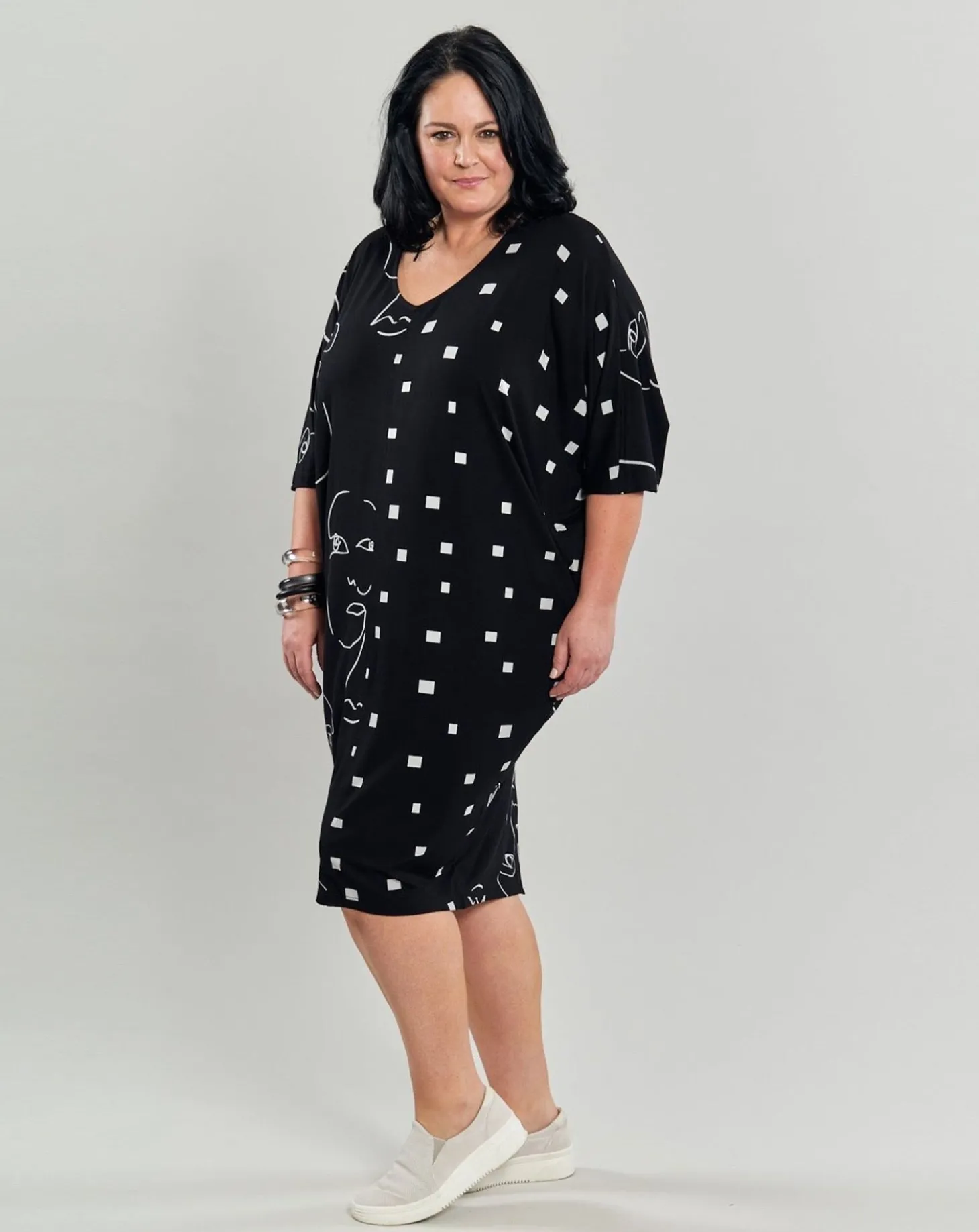 Women Alembika Jax Dolman Midi Dress, Mix