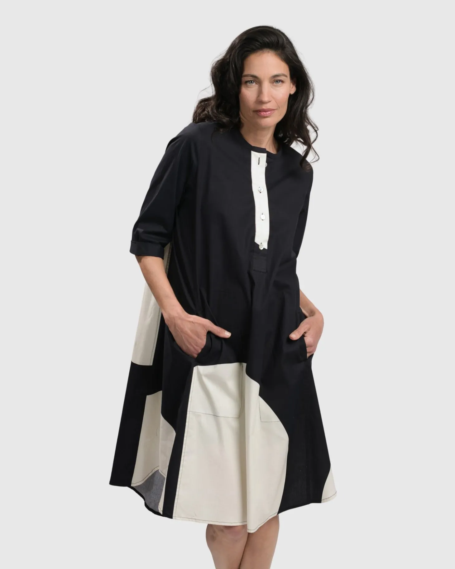 Women Alembika Jenny Oversized Shift Dress, Mono
