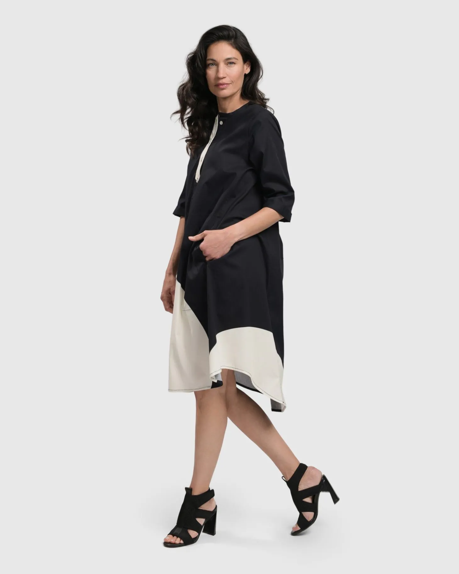 Women Alembika Jenny Oversized Shift Dress, Mono