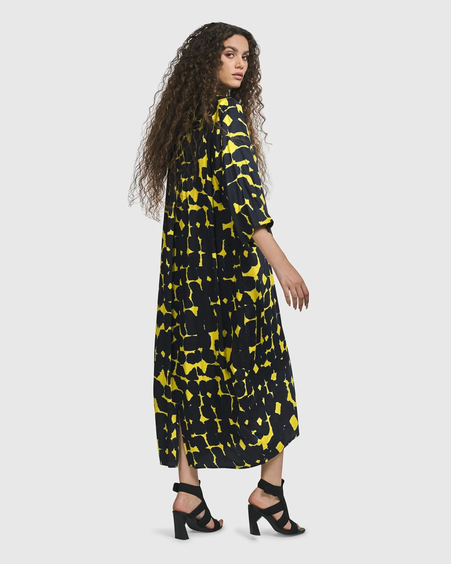Women Alembika Josephina Button Down Dress, Tie Dye