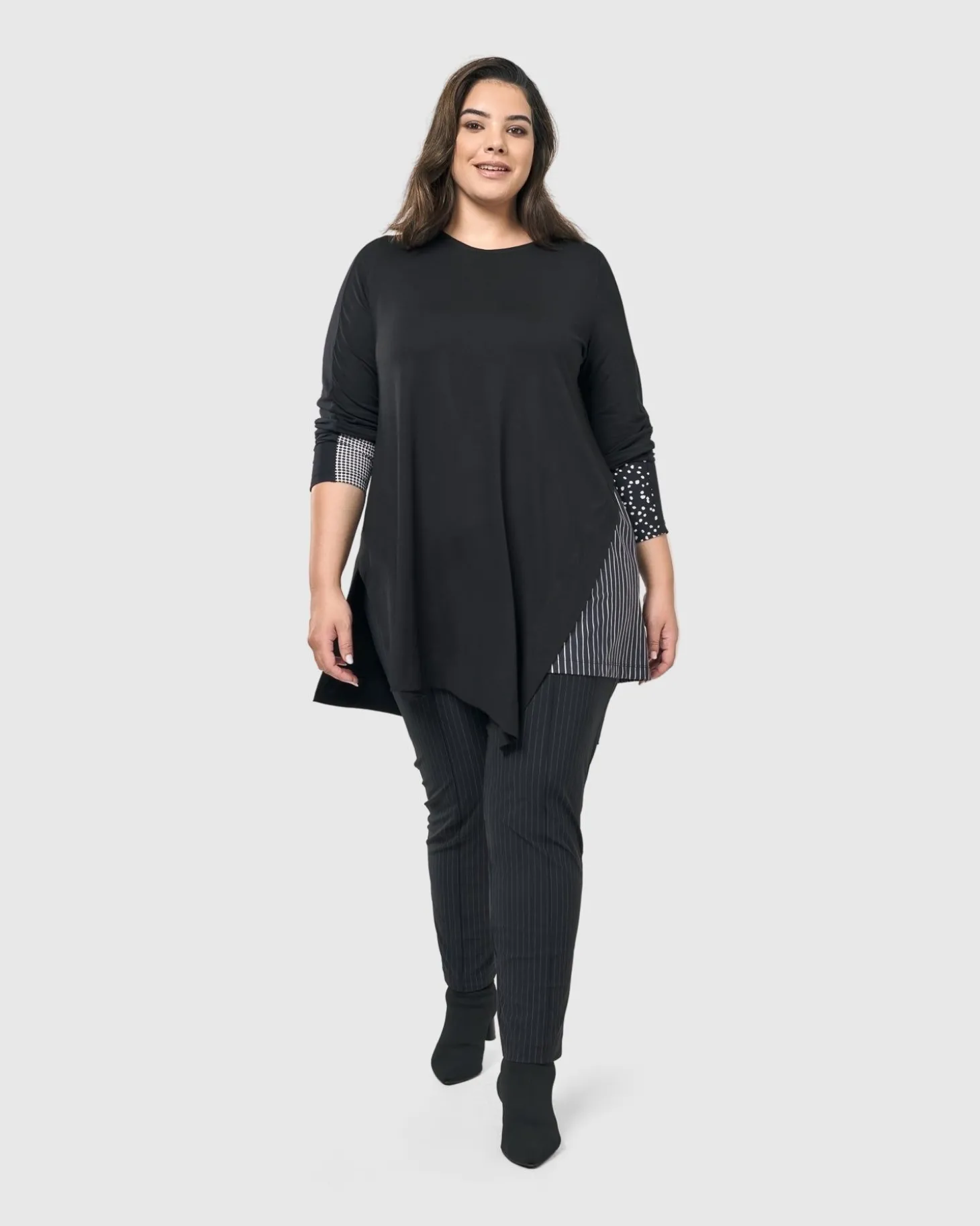 Women Alembika Josie Swing Tunic Top, Mono