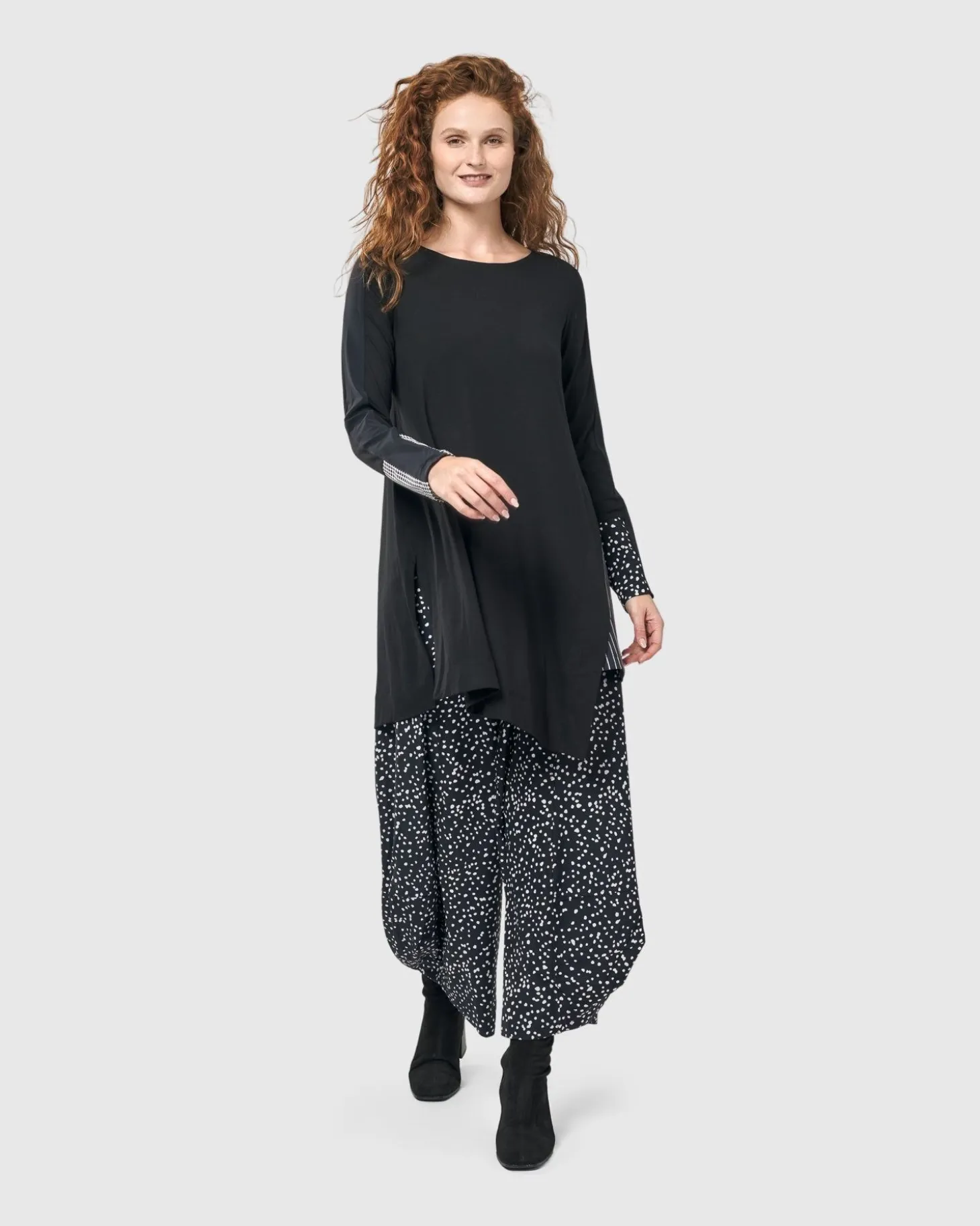 Women Alembika Josie Swing Tunic Top, Mono