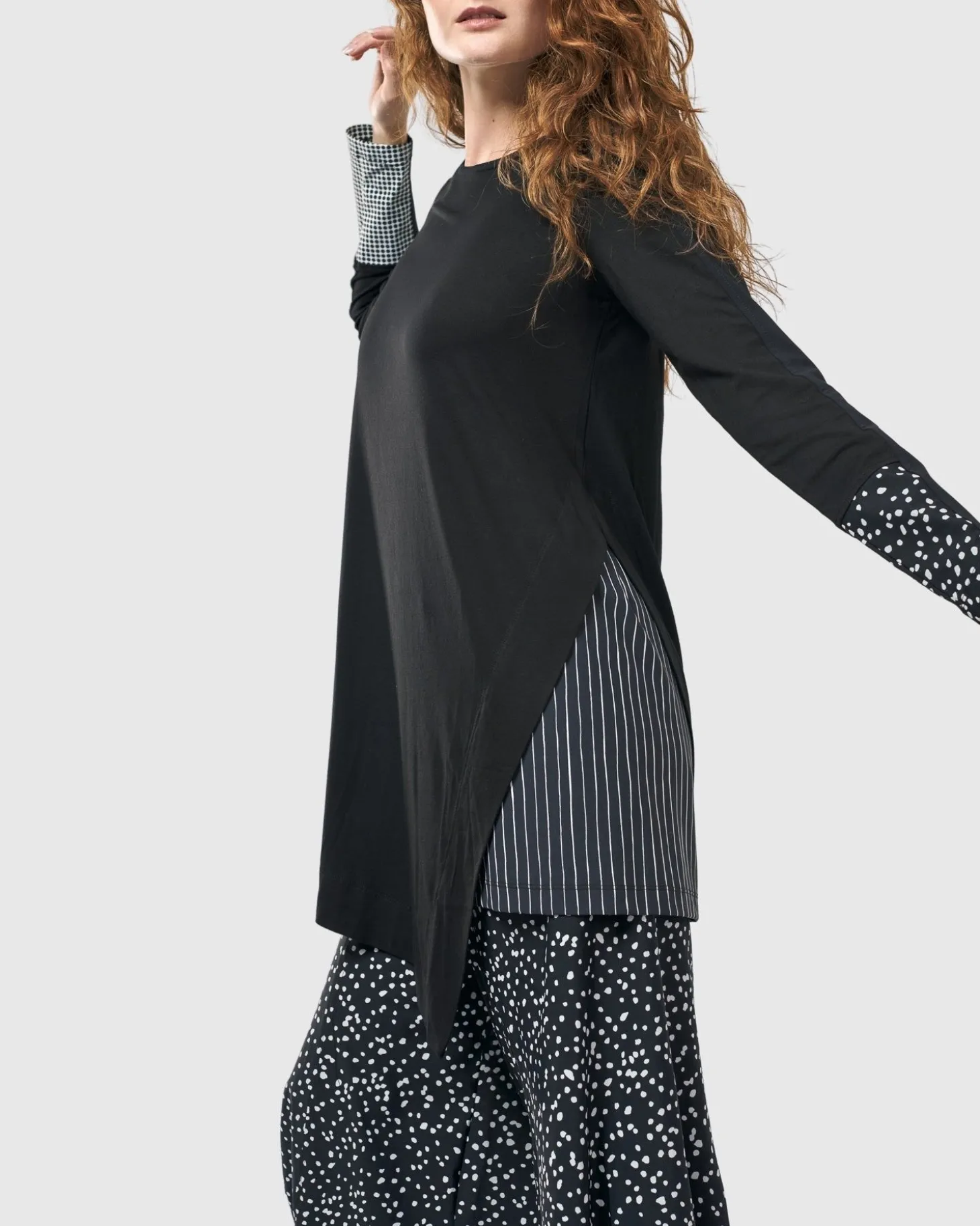 Women Alembika Josie Swing Tunic Top, Mono