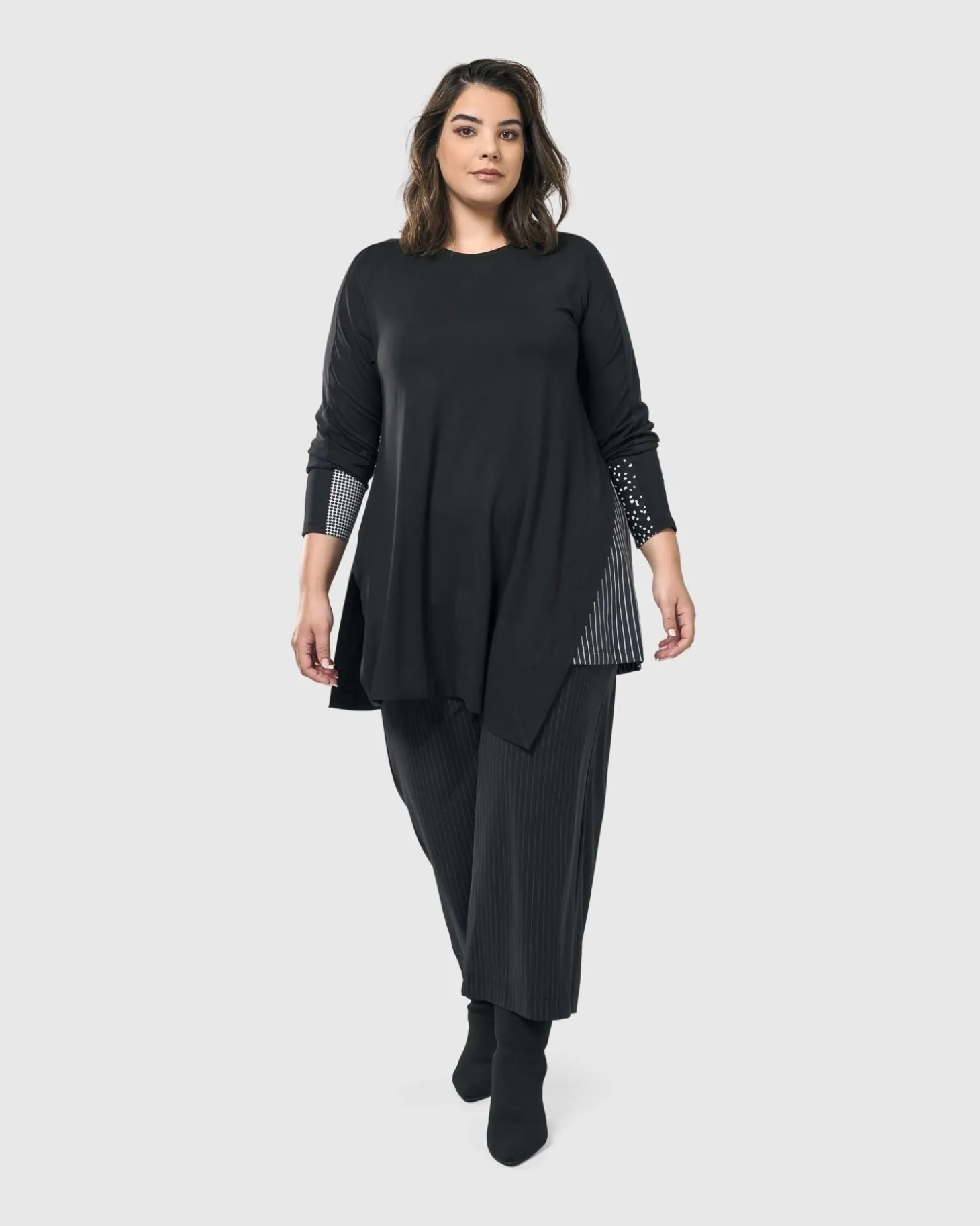 Women Alembika Josie Swing Tunic Top, Mono