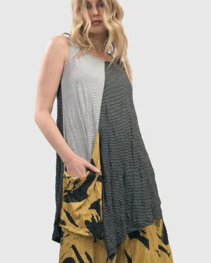 Women Alembika Kia Crinkle Tunic Top, Yellow