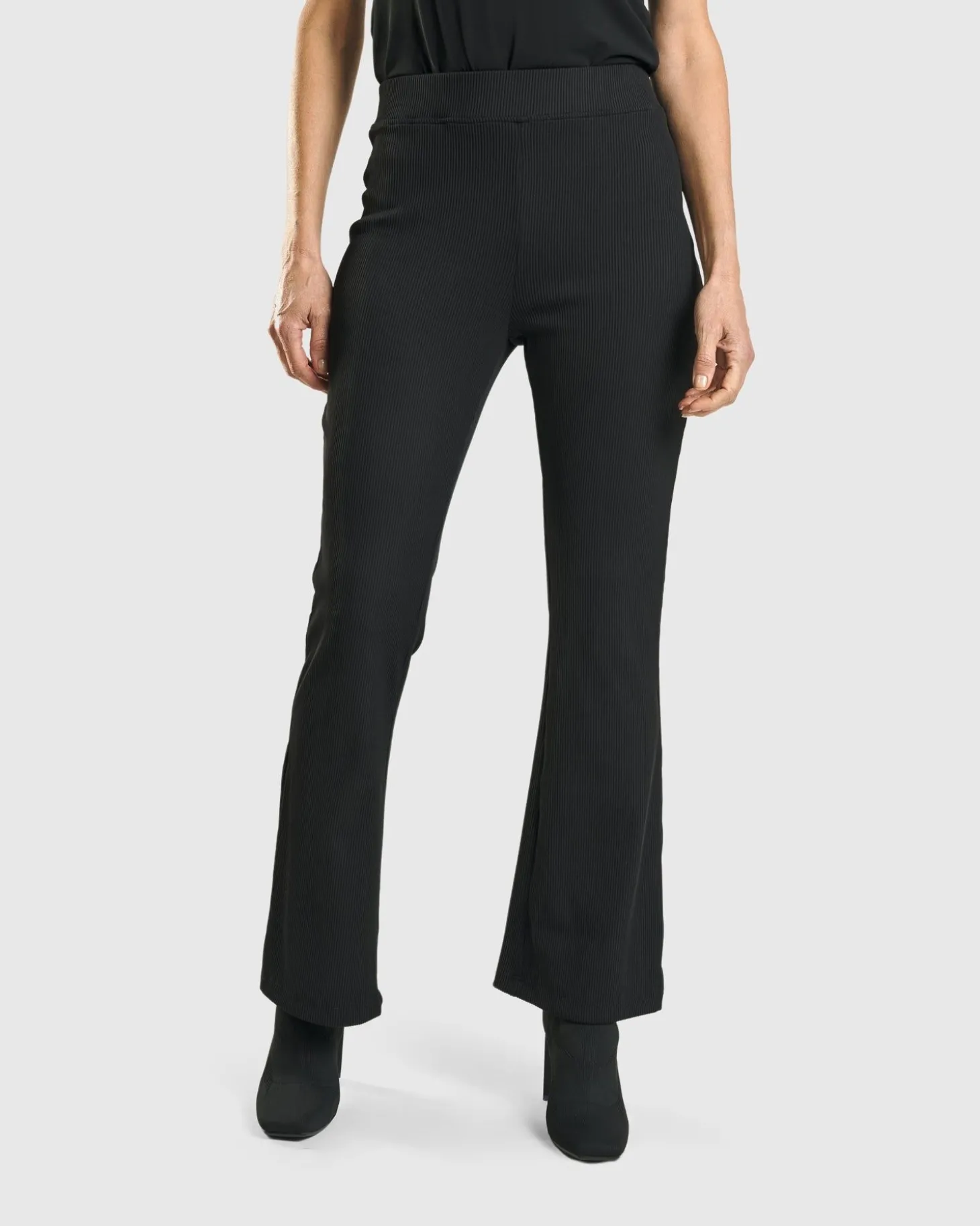 Women Alembika Kick Flare Curator Pants, Black