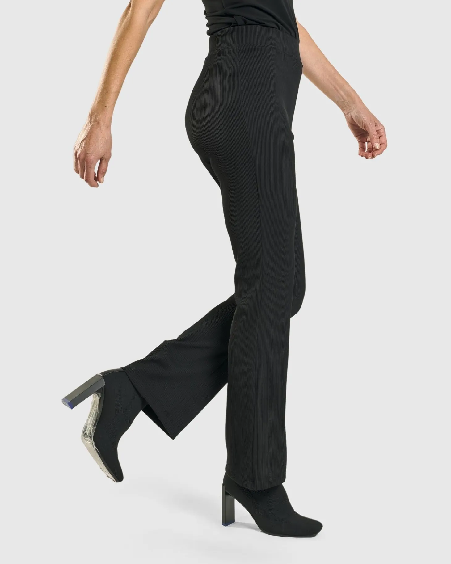 Women Alembika Kick Flare Curator Pants, Black