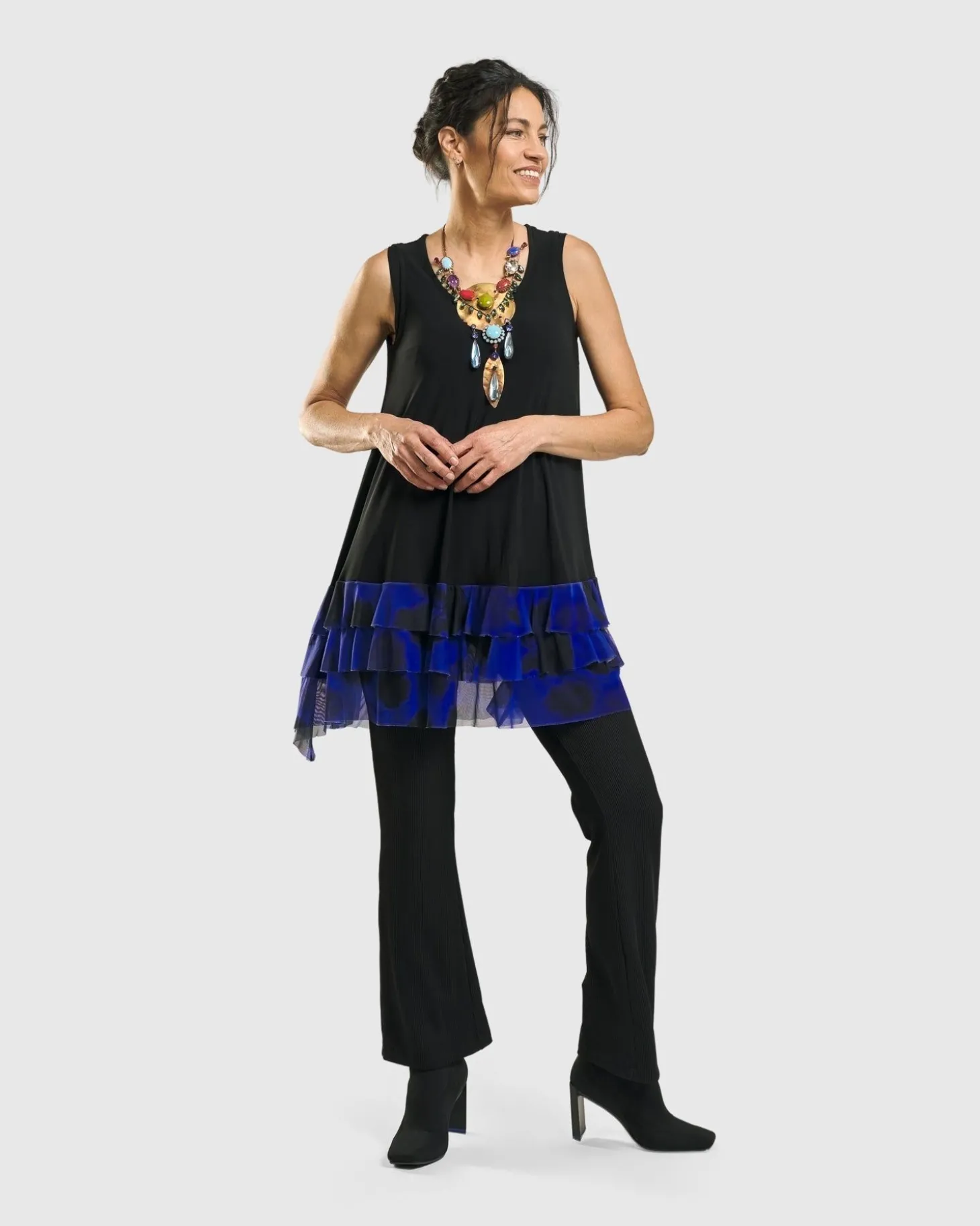 Women Alembika Kick Flare Curator Pants, Black