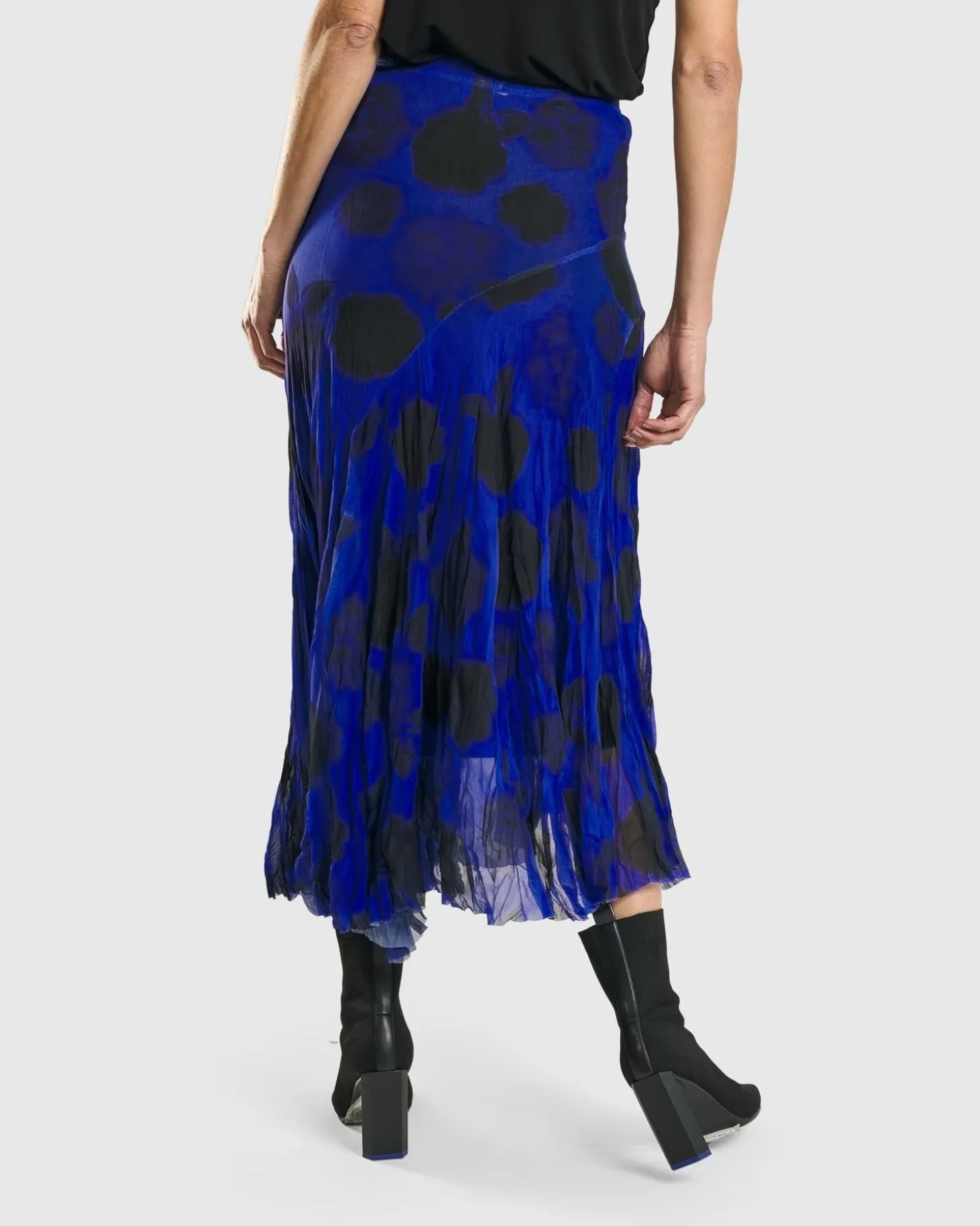 Women Alembika Kusama Swing Skirt, Royal