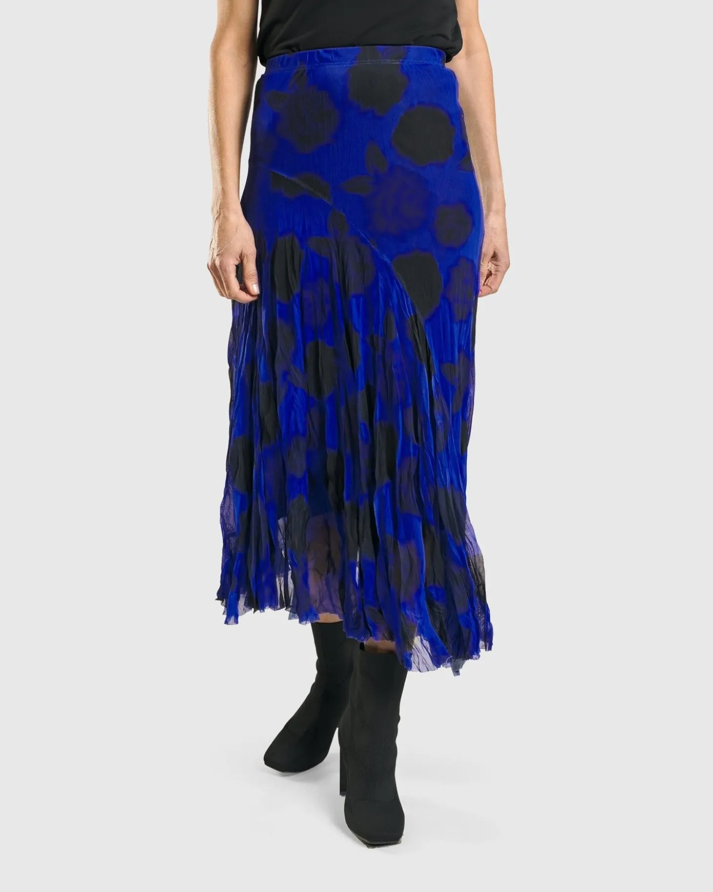 Women Alembika Kusama Swing Skirt, Royal