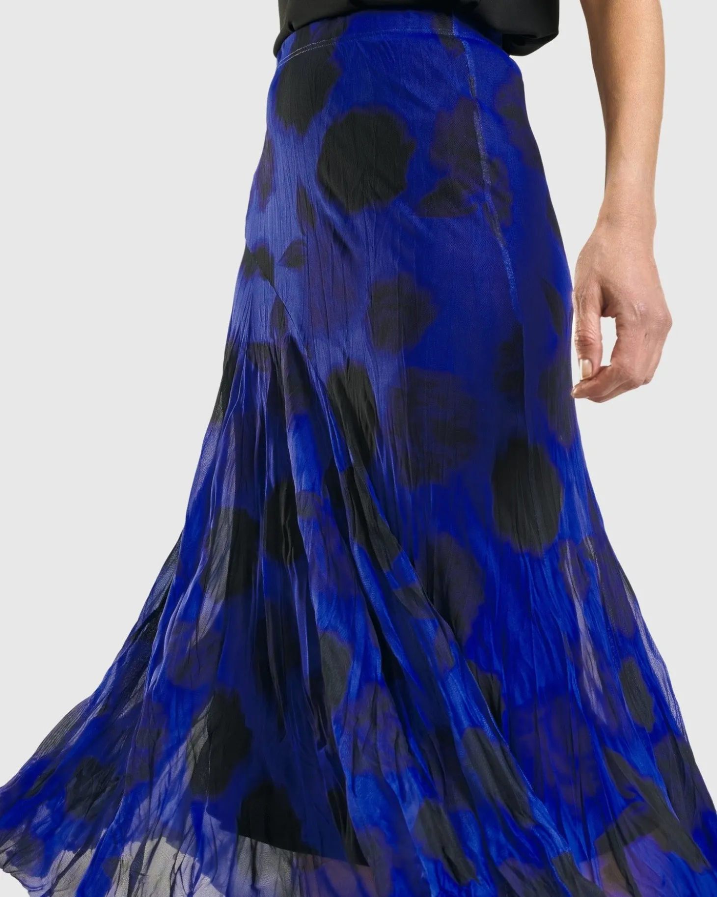Women Alembika Kusama Swing Skirt, Royal
