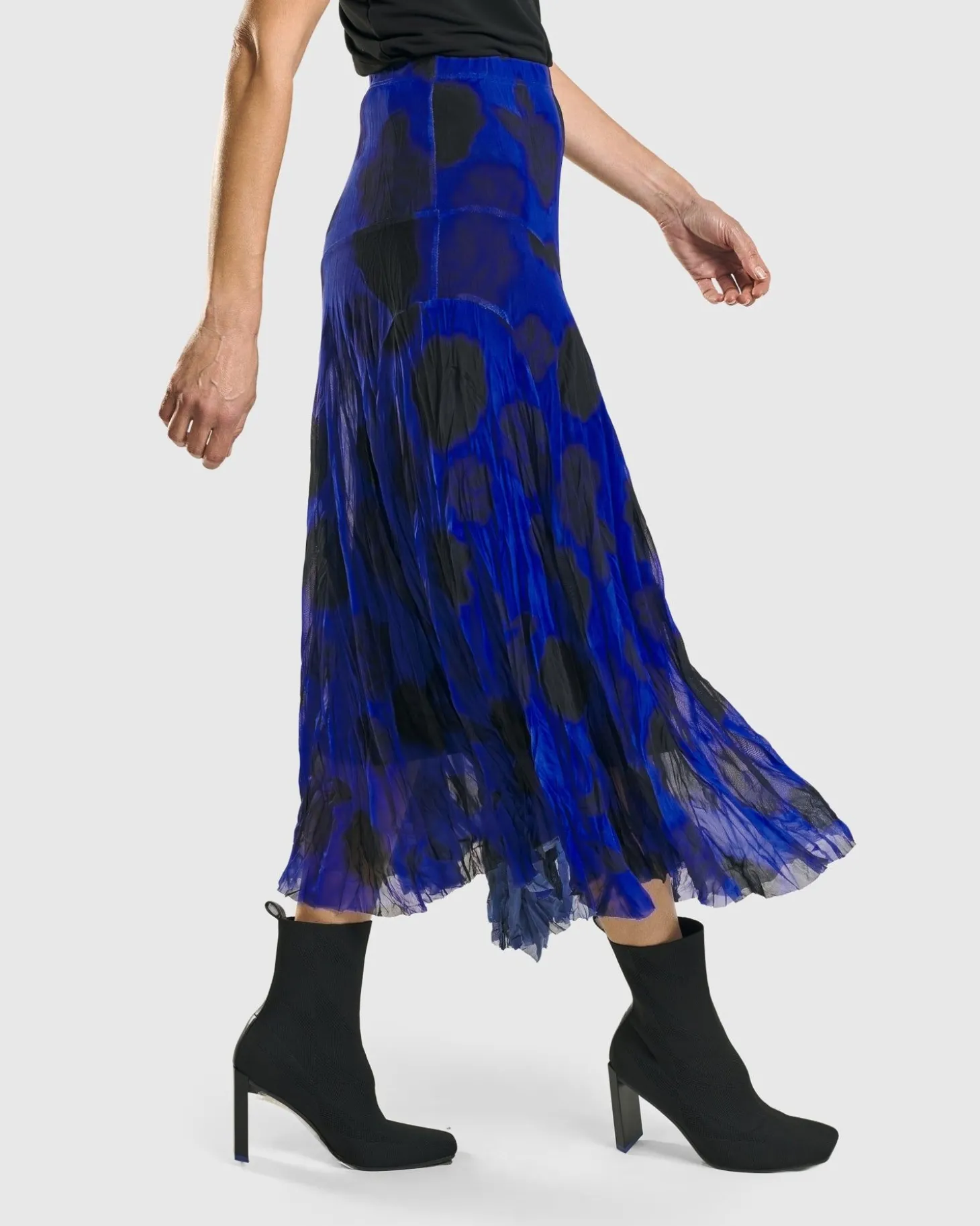 Women Alembika Kusama Swing Skirt, Royal