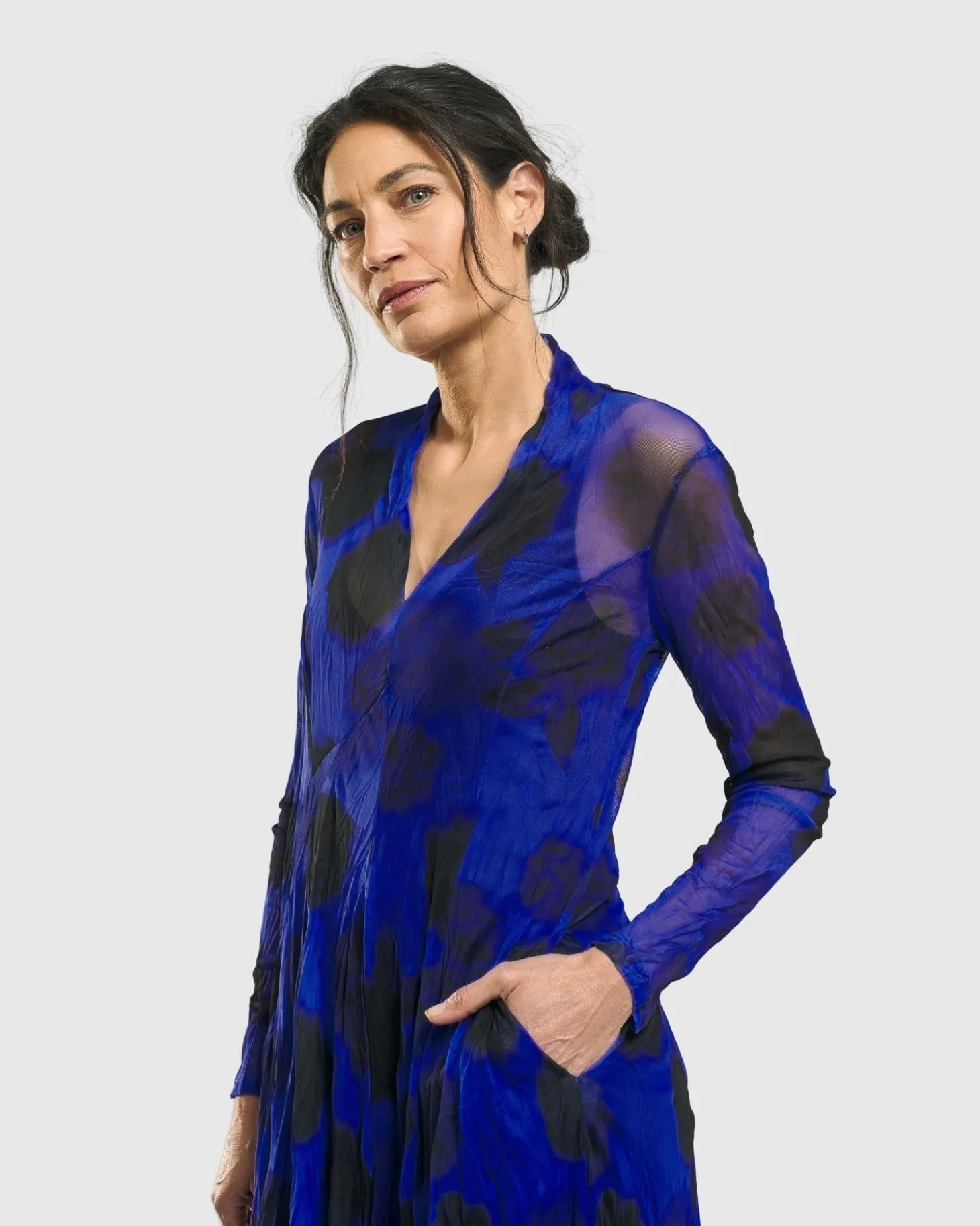 Women Alembika Ladybug A-Line Dress, Royal