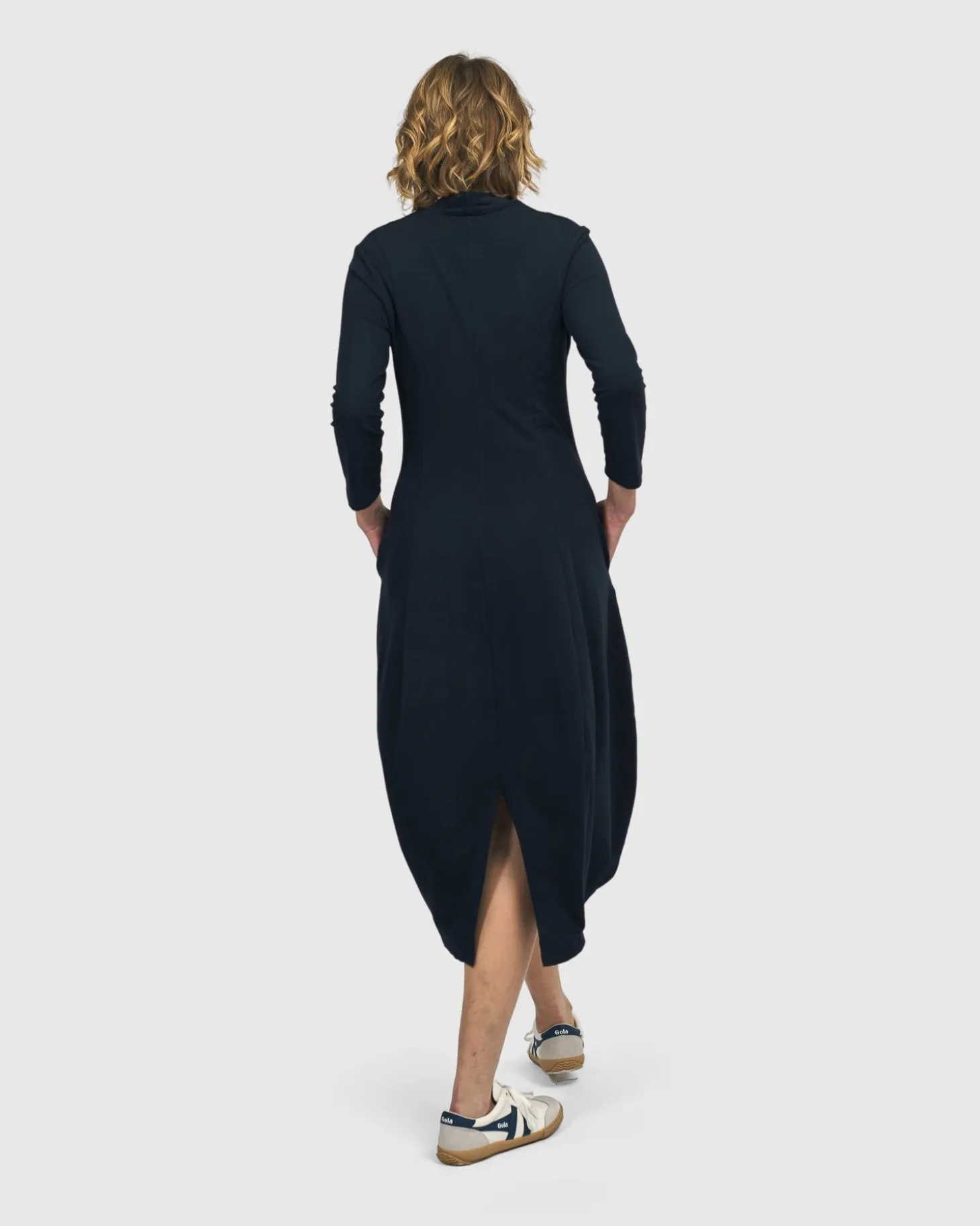 Women Alembika Laurel Cocoon Dress, Navy