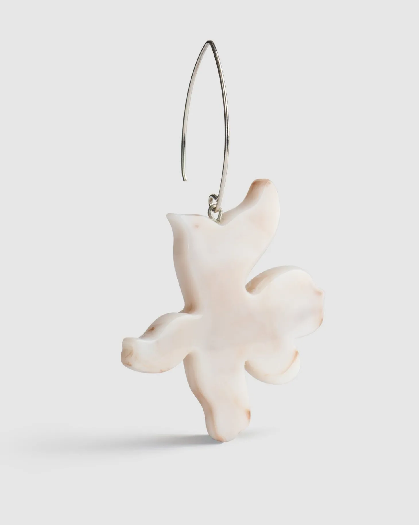 Women Alembika Lotus Dangle Earrings, Oat