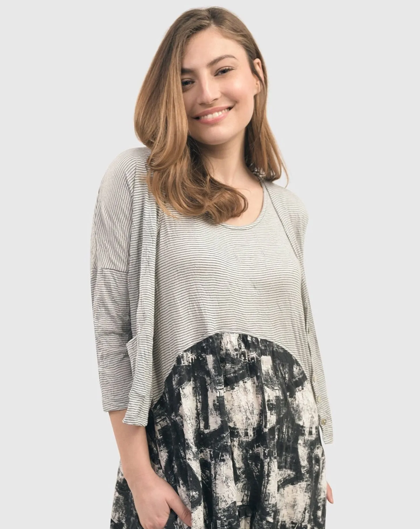 Women Alembika Marble Crinkle Tank Dress, Black