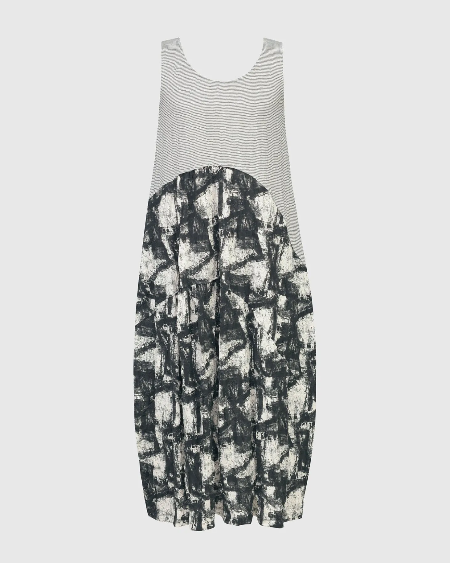 Women Alembika Marble Crinkle Tank Dress, Black