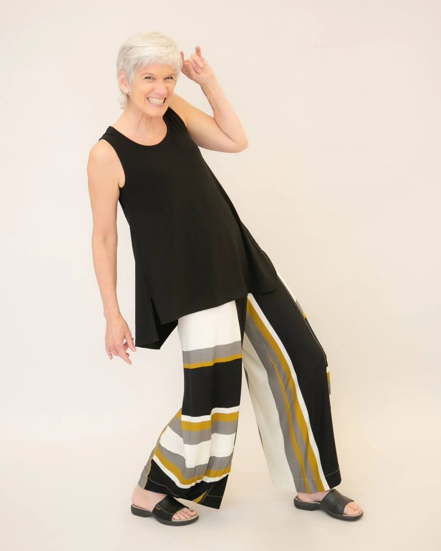 Women Alembika Marla Punto Pants, Stripes