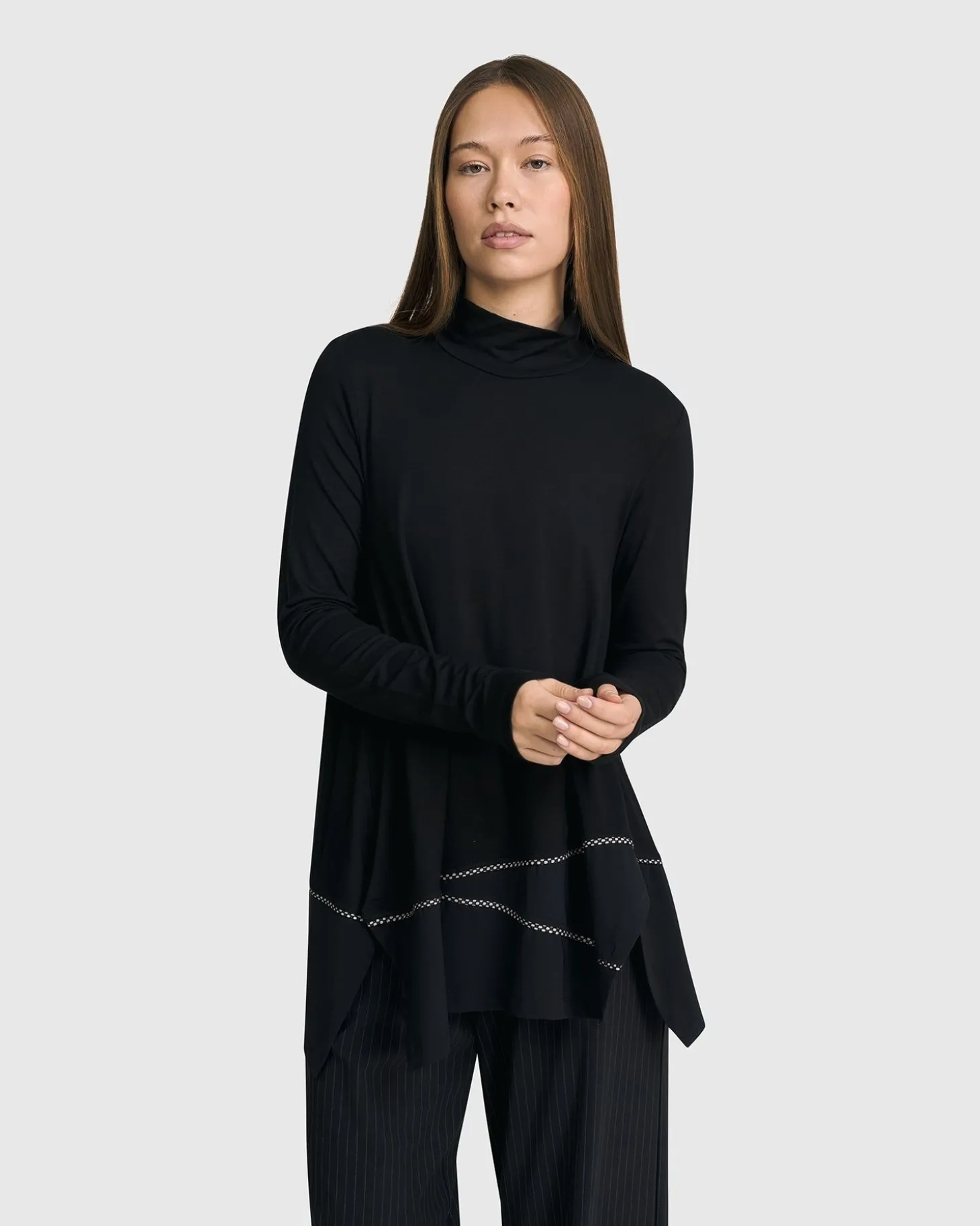Women Alembika Mazzy Mockneck Top, Black