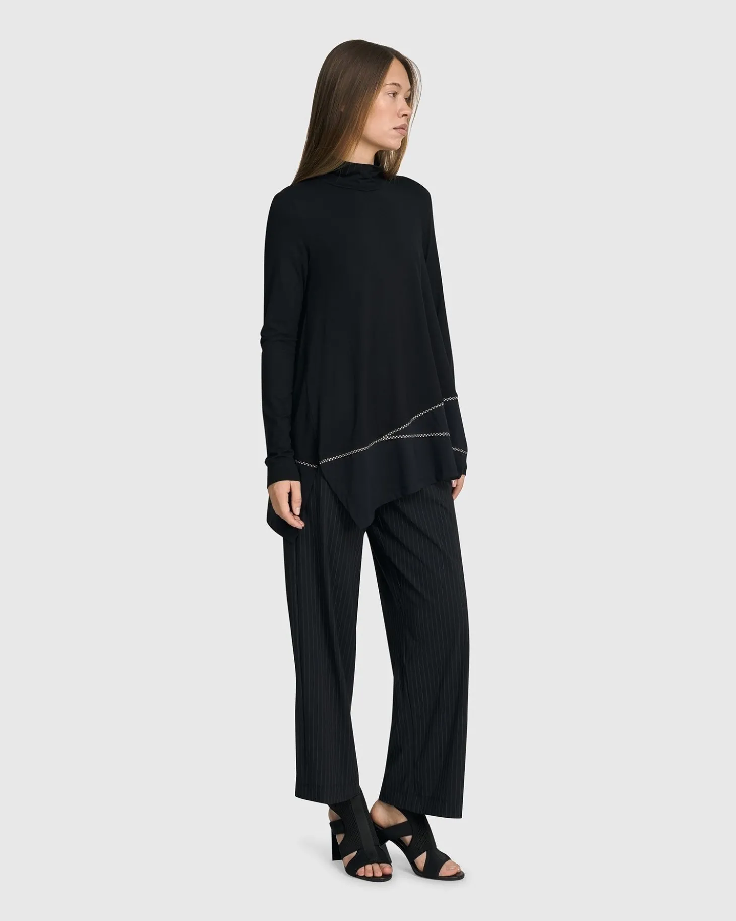 Women Alembika Mazzy Mockneck Top, Black