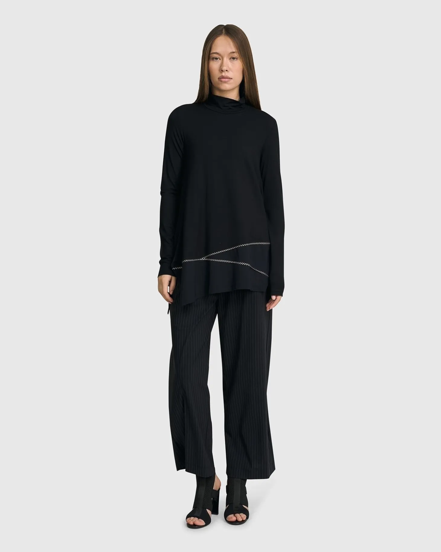 Women Alembika Mazzy Mockneck Top, Black