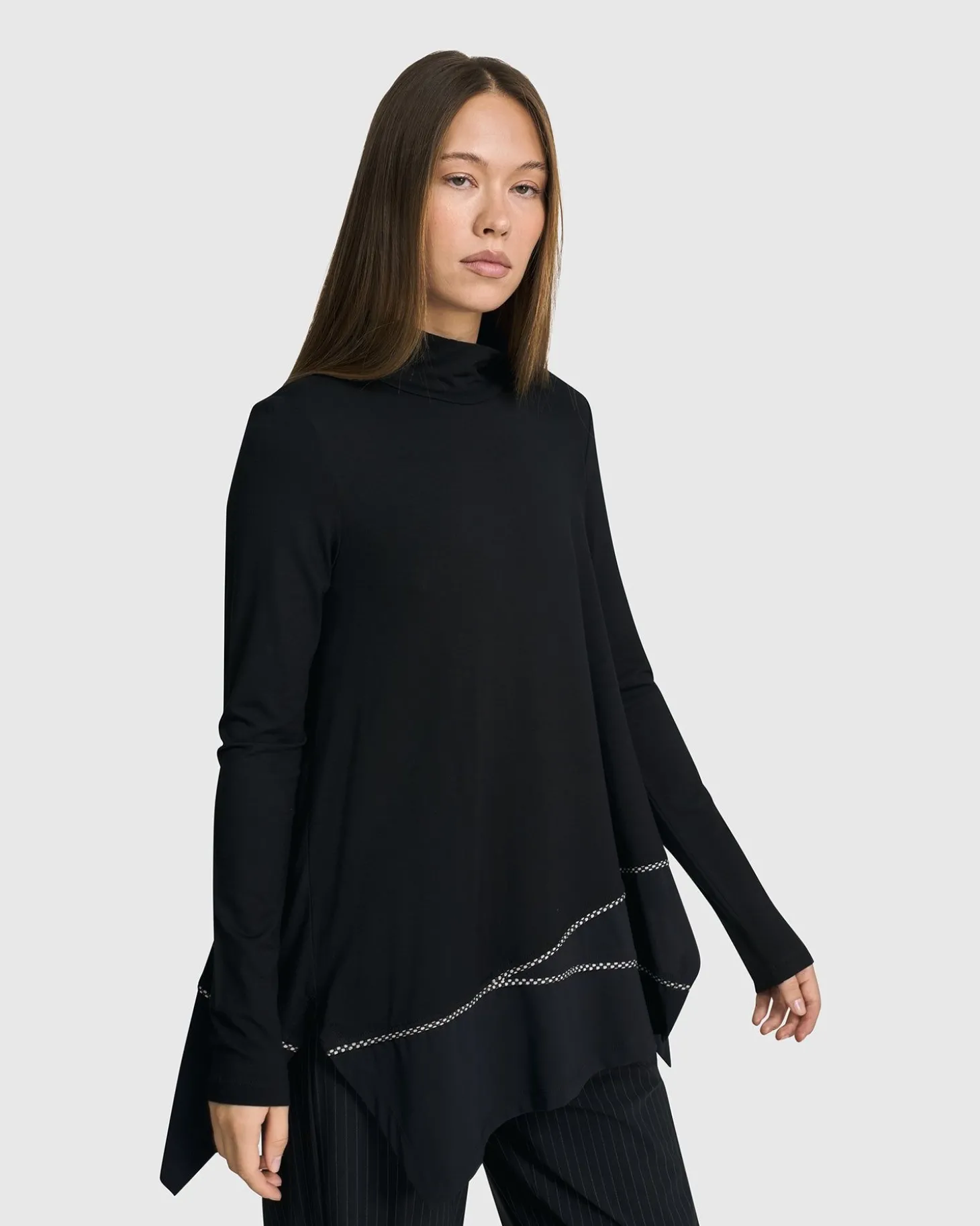 Women Alembika Mazzy Mockneck Top, Black
