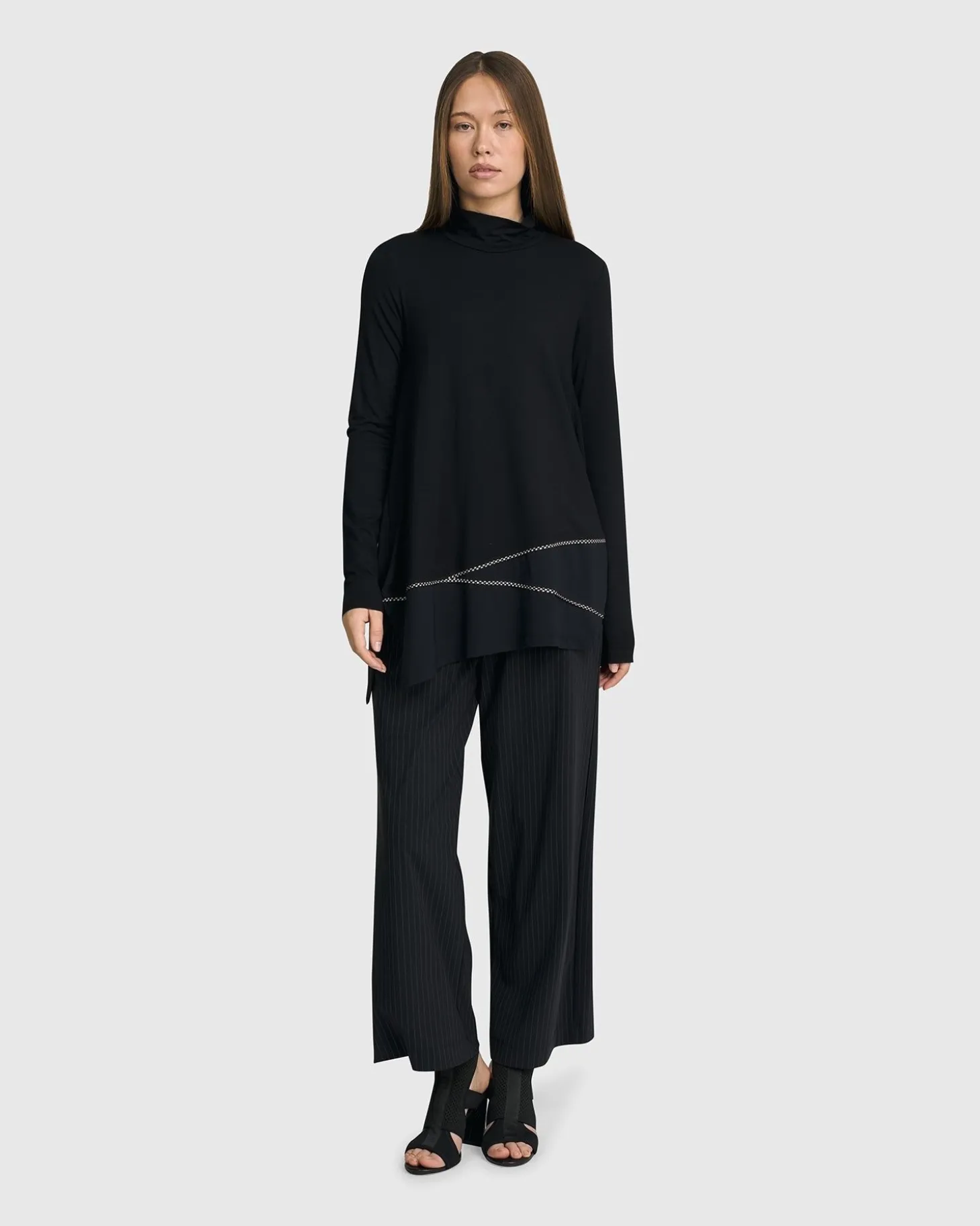 Women Alembika Mazzy Mockneck Top, Black