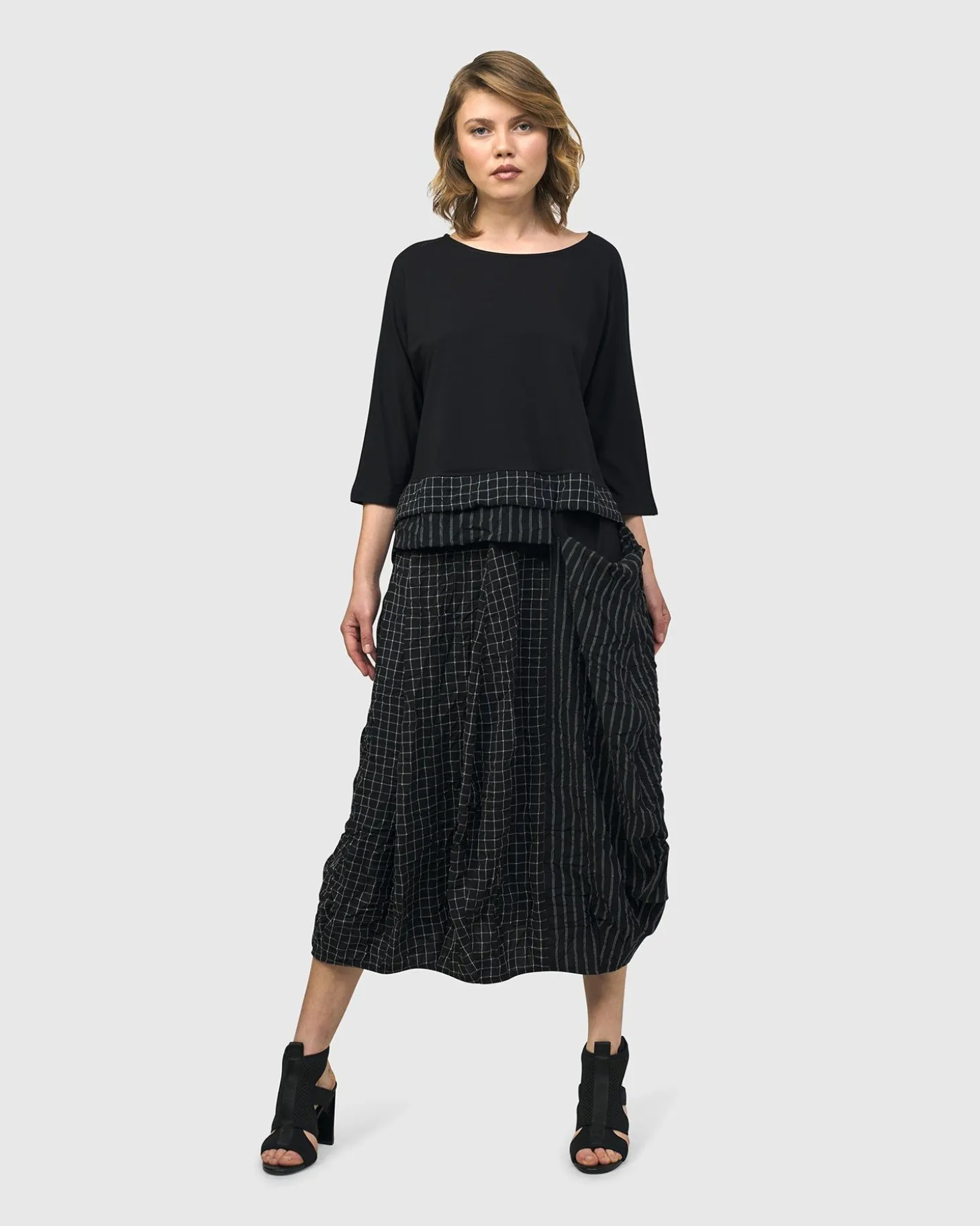 Women Alembika Medusa Asymmetric Boxy Tee, Mix