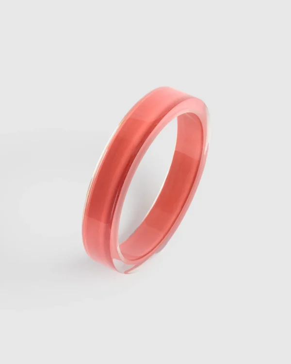 Women Alembika Minimalist Bangle Bracelet, Coral