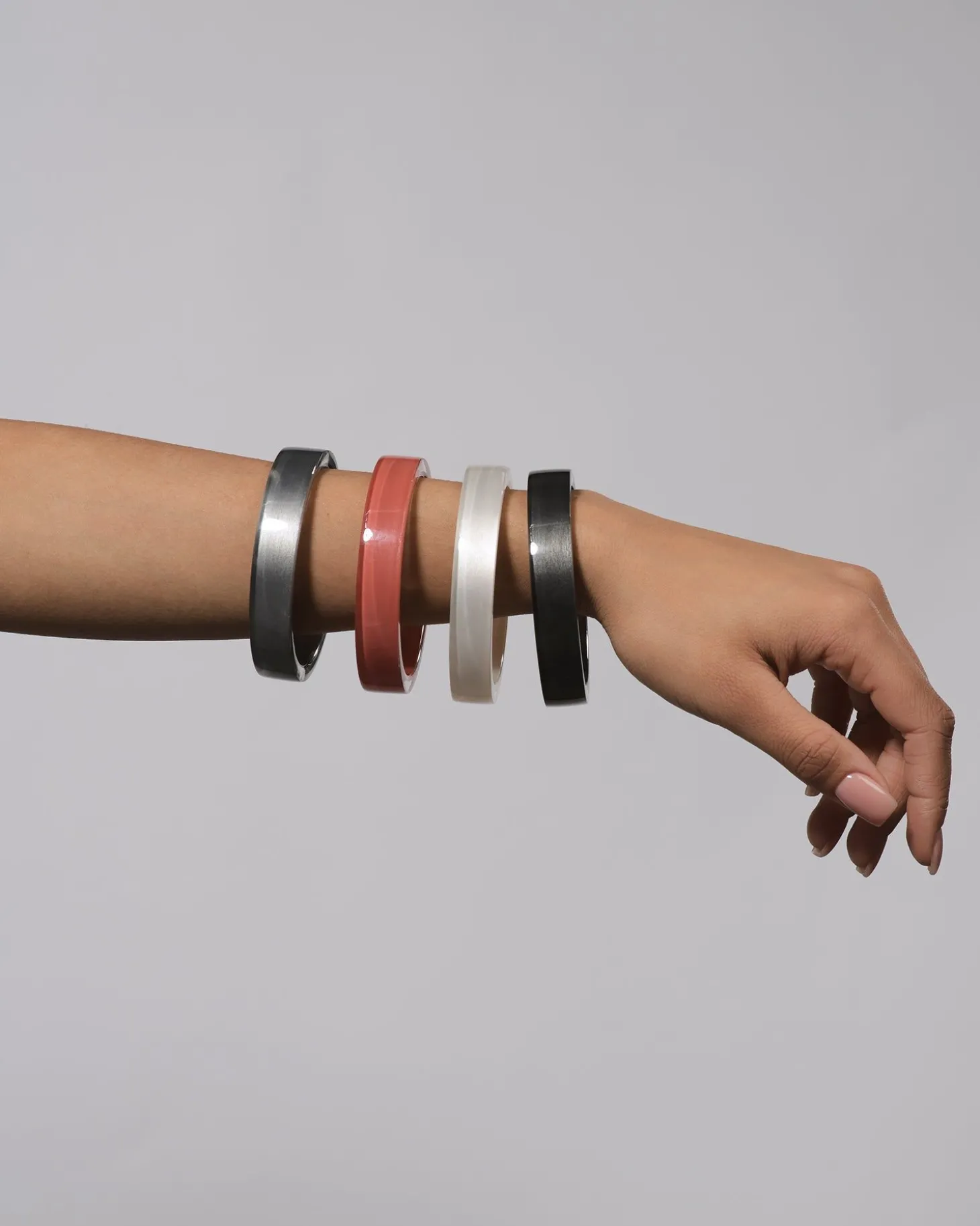Women Alembika Minimalist Bangle Bracelet, Frost