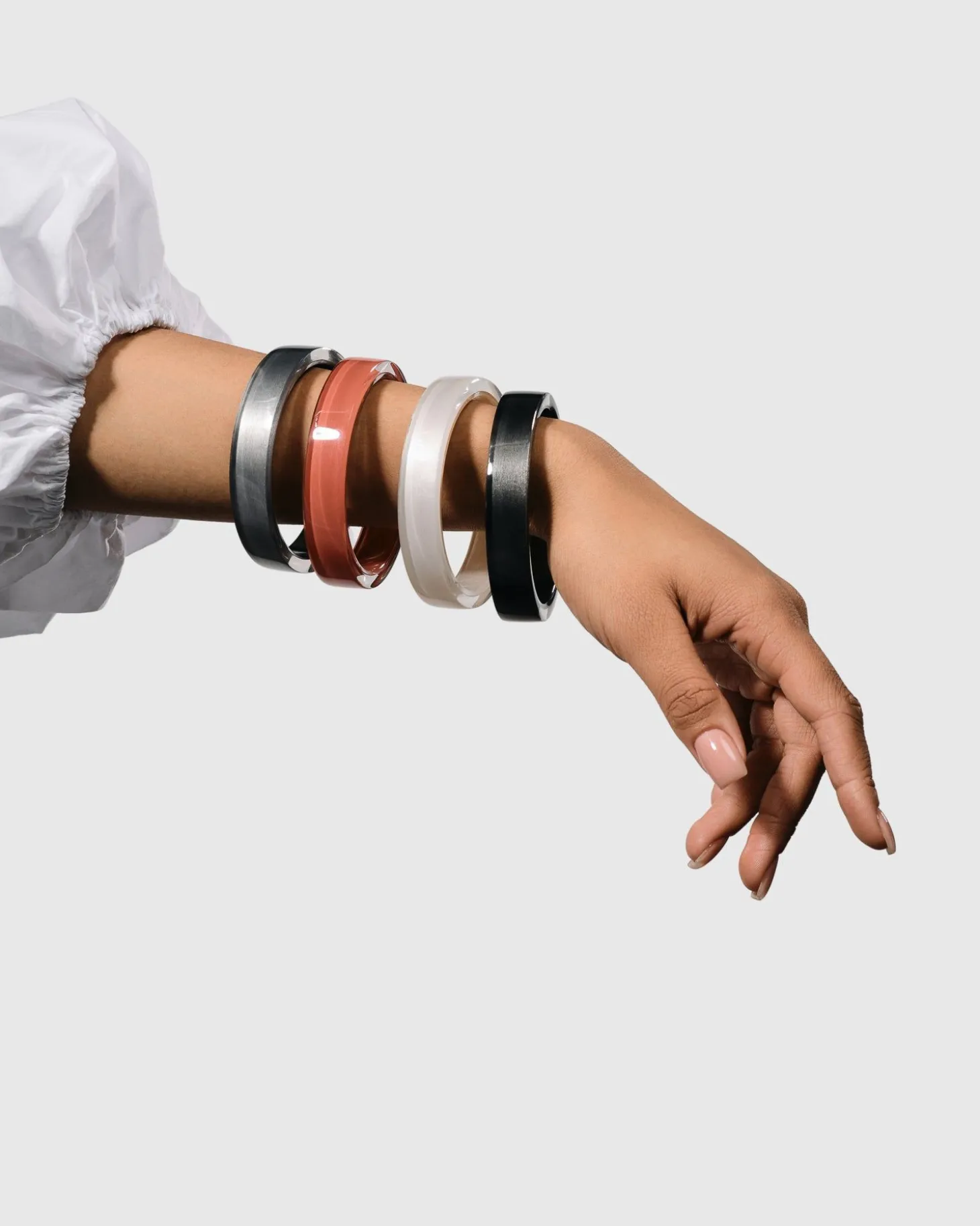 Women Alembika Minimalist Bangle Bracelet, Meteor