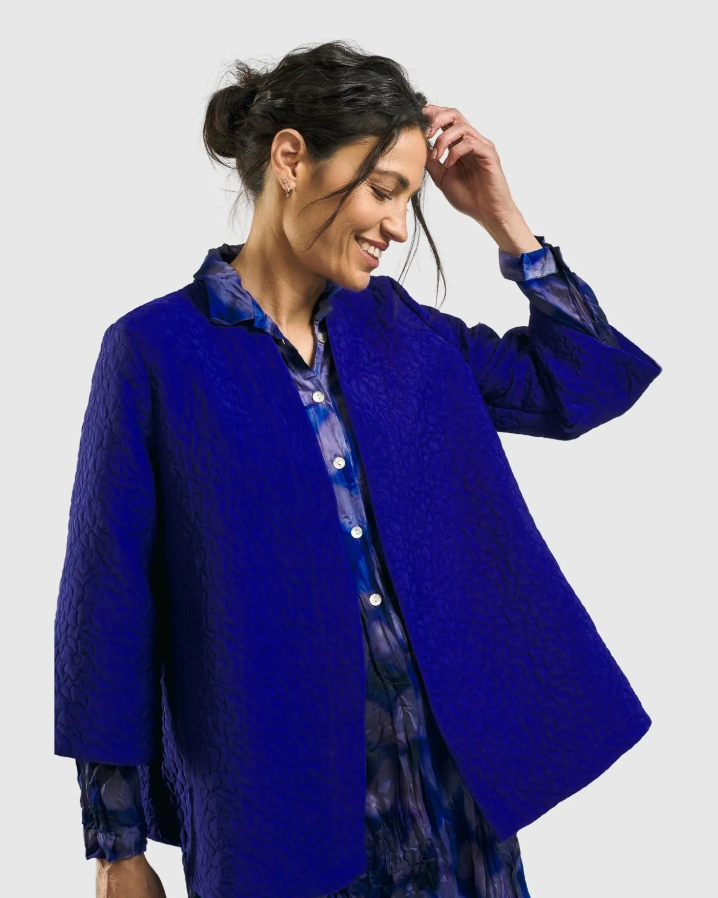 Women Alembika Monarch A-Line Jacket, Royal