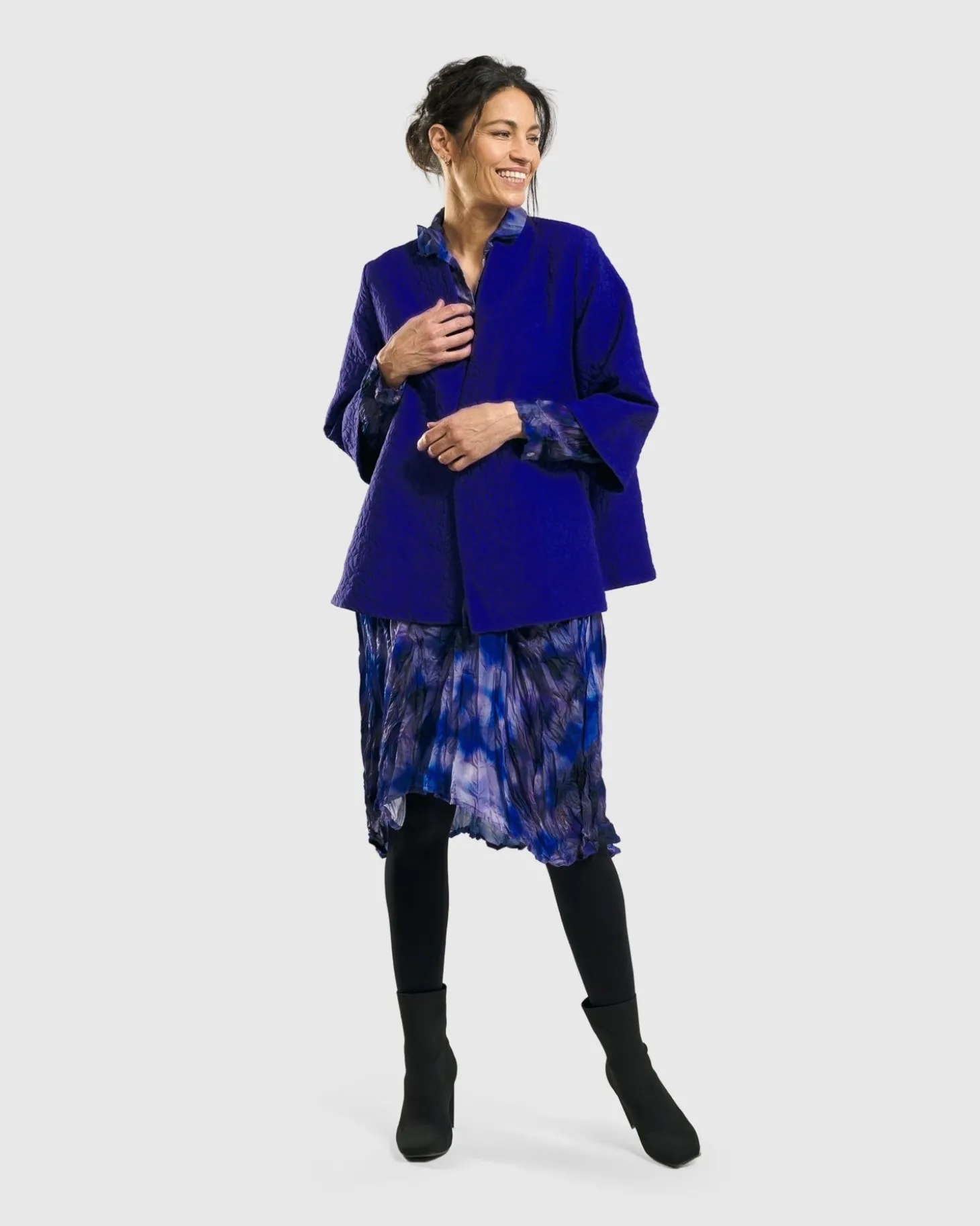 Women Alembika Monarch A-Line Jacket, Royal