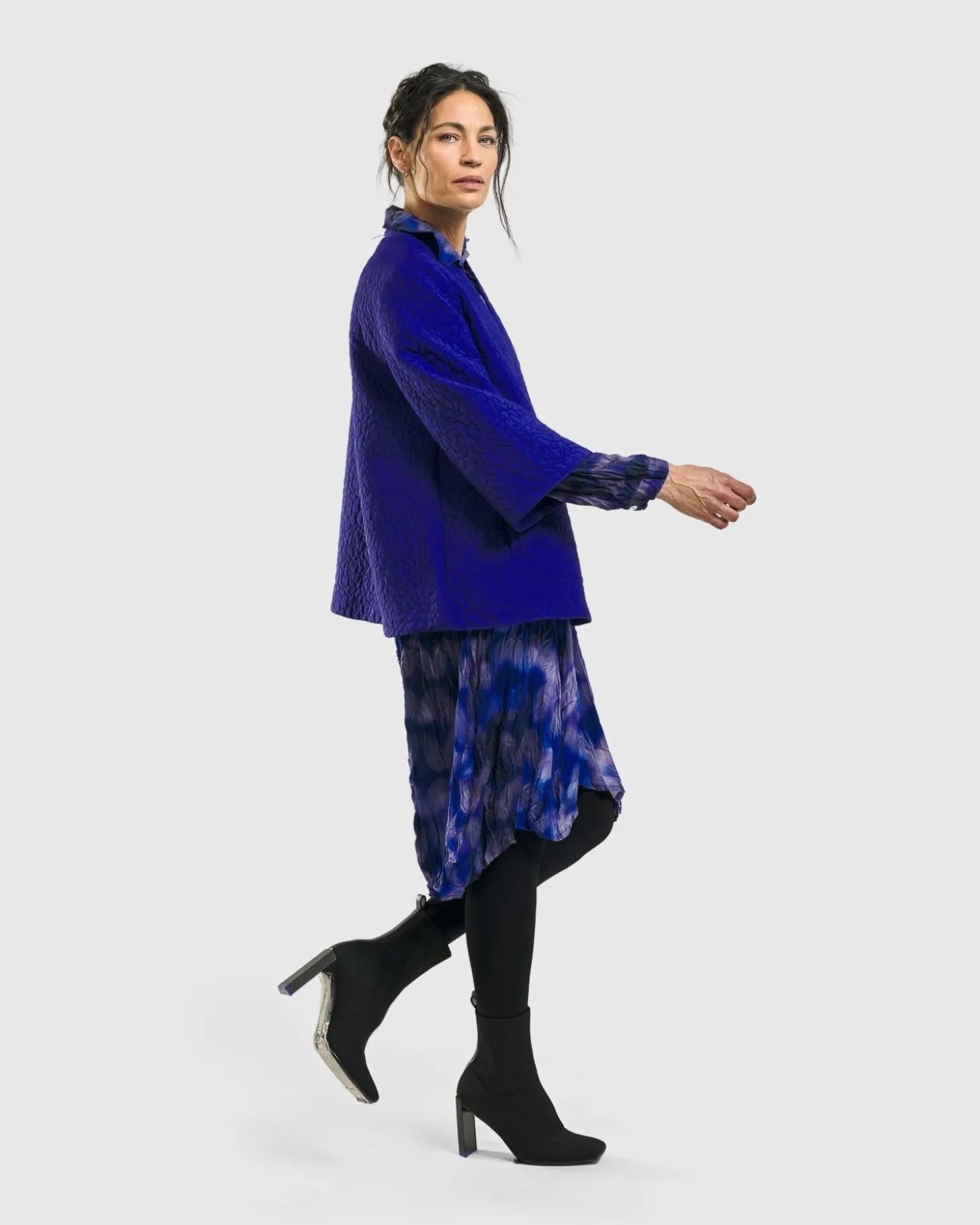 Women Alembika Monarch A-Line Jacket, Royal