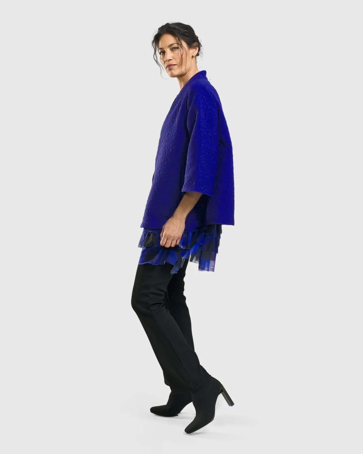 Women Alembika Monarch A-Line Jacket, Royal