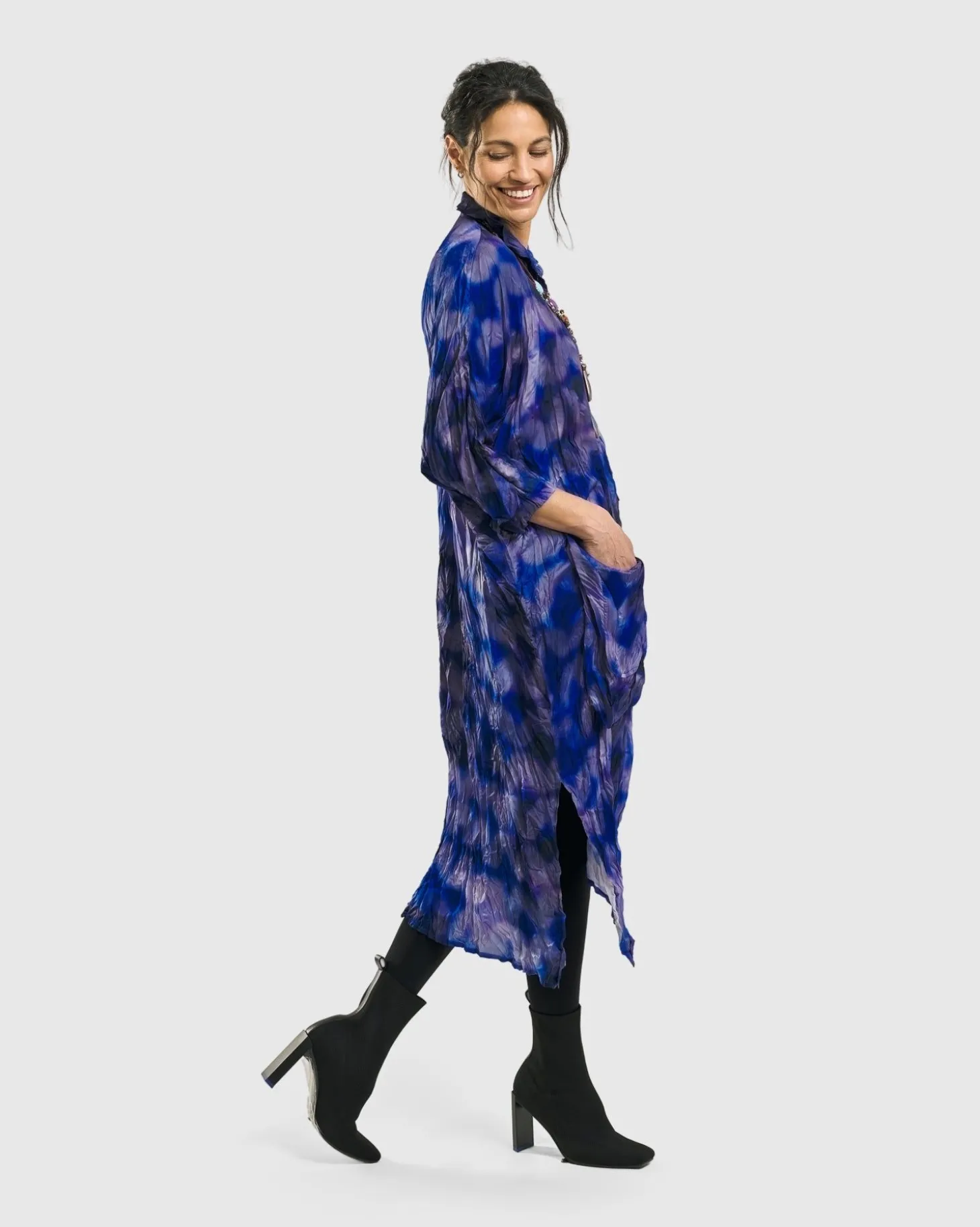 Women Alembika Moonbeam Midi Dress, Royal